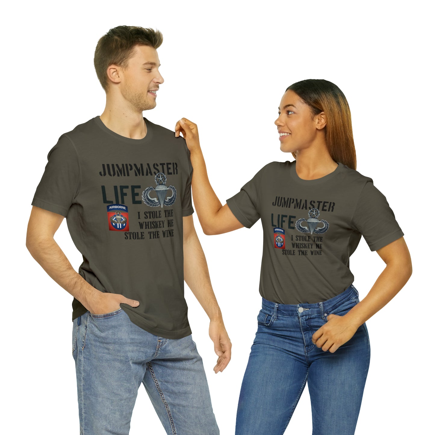 Jumpmaster Life I Stole the Whiskey Unisex Jersey Short Sleeve Tee