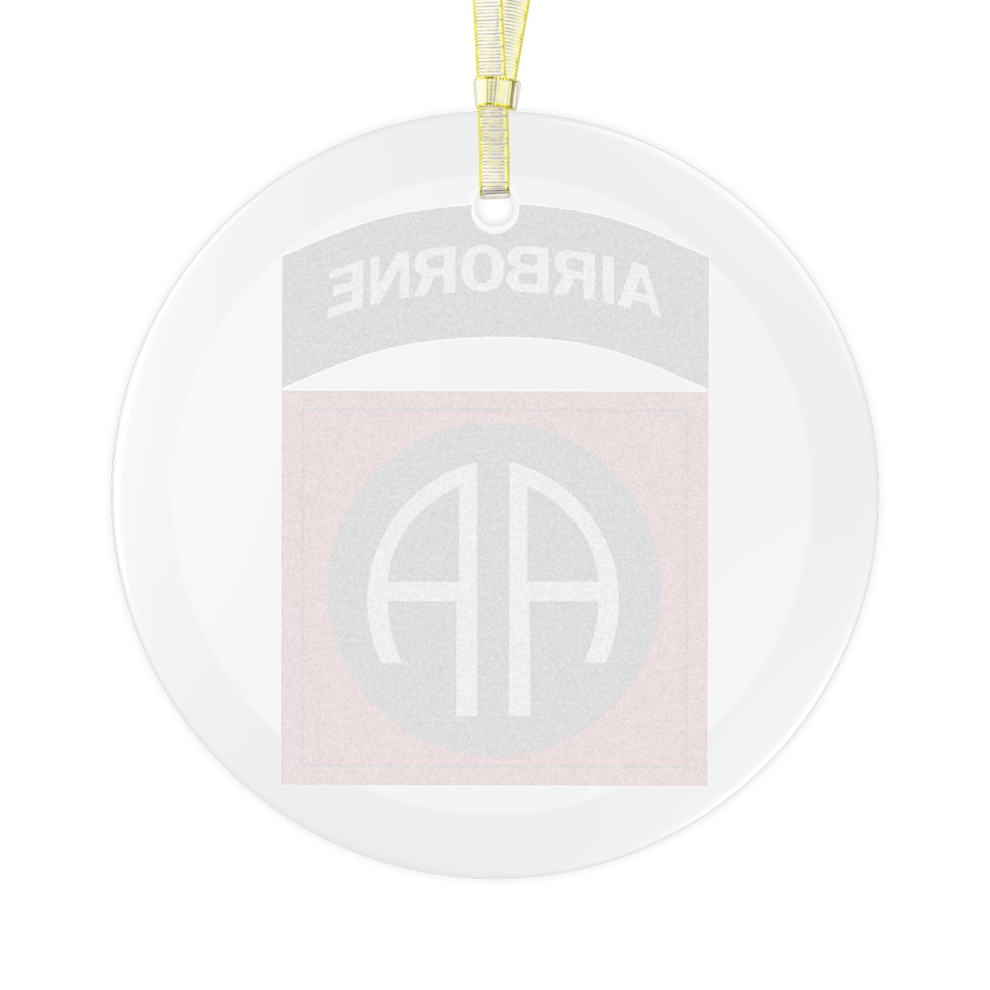 82nd Airborne Glass Ornament