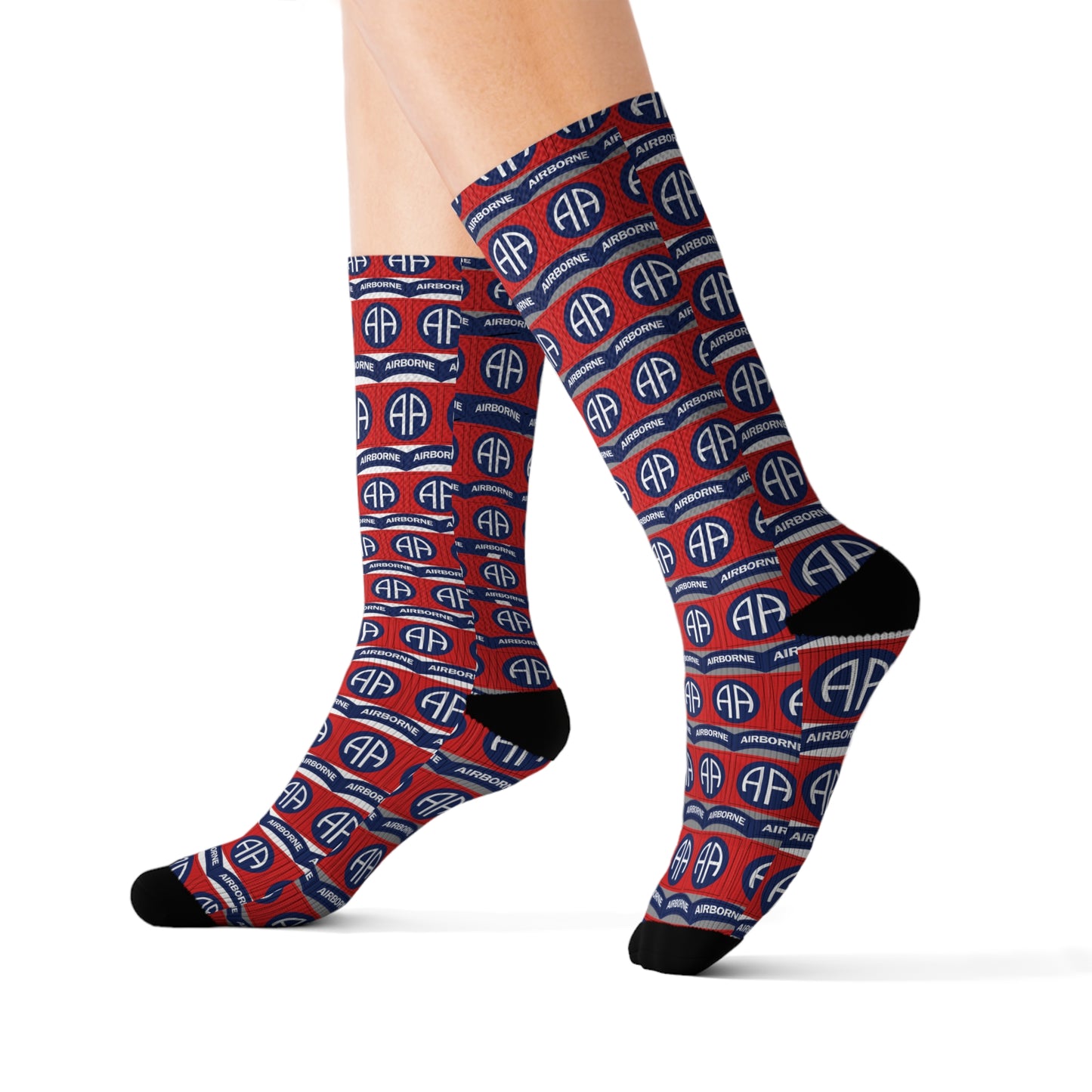 82nd Patch Tiled Socks