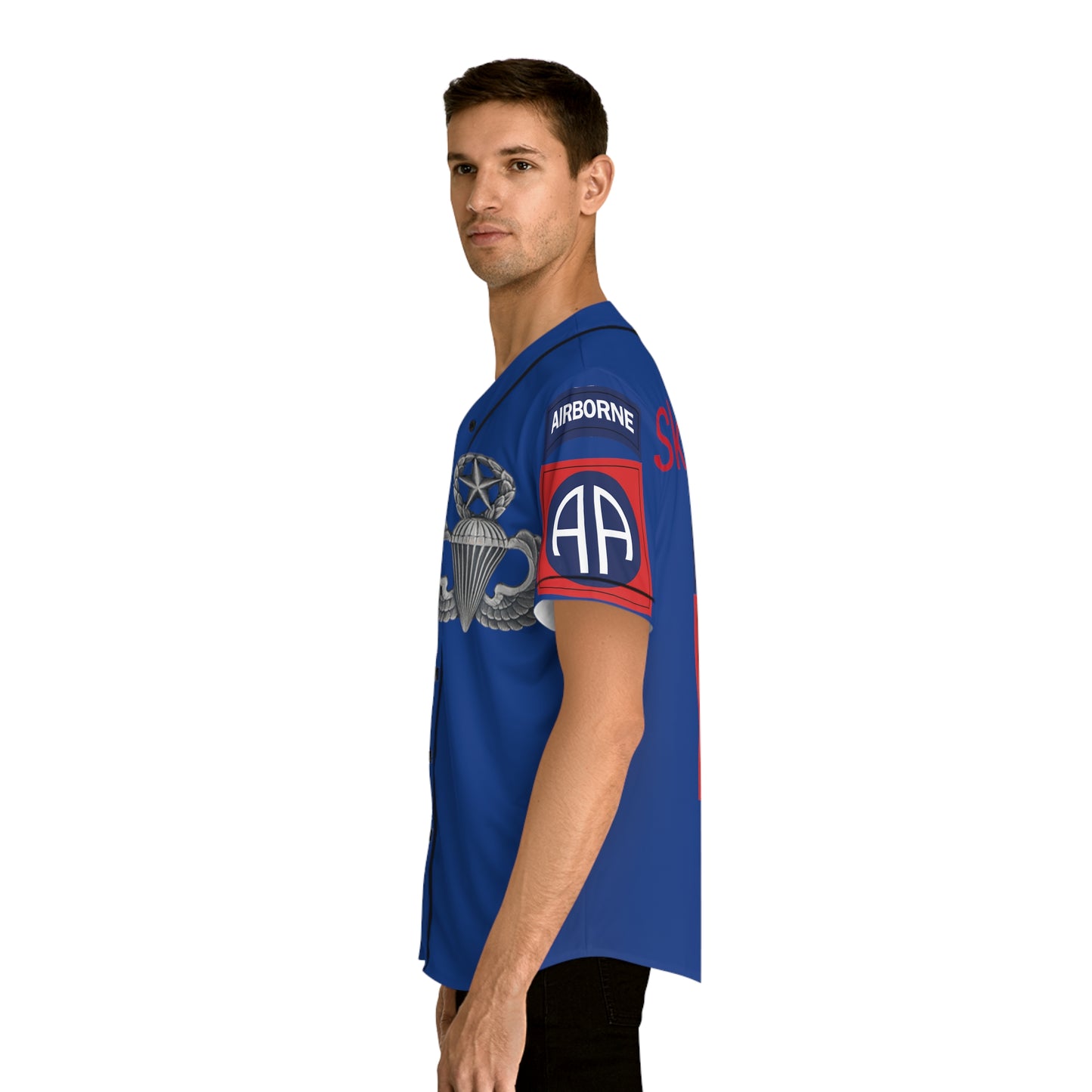 AUDACIA Marshall Design 3-4 ADAR with Master Wings Men's Baseball Jersey (AOP)