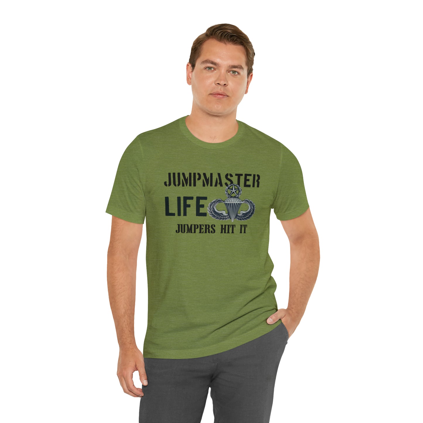 Jumpmaster Life Jumpers Hit It Airborne Unisex Jersey Short Sleeve Tee