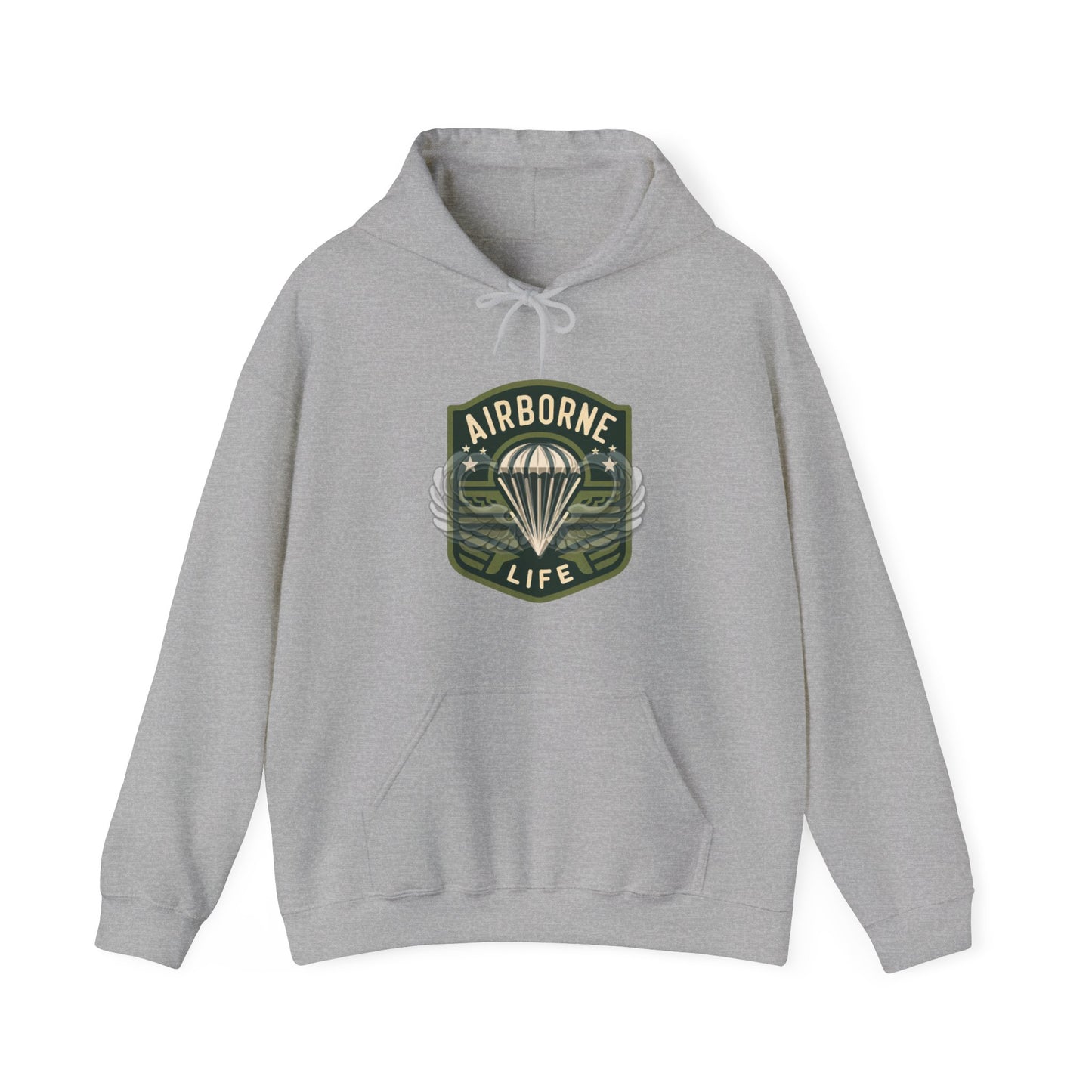 Airborne Life Paratrooper 82nd Patch Unisex Heavy Blend™ Hooded Sweatshirt