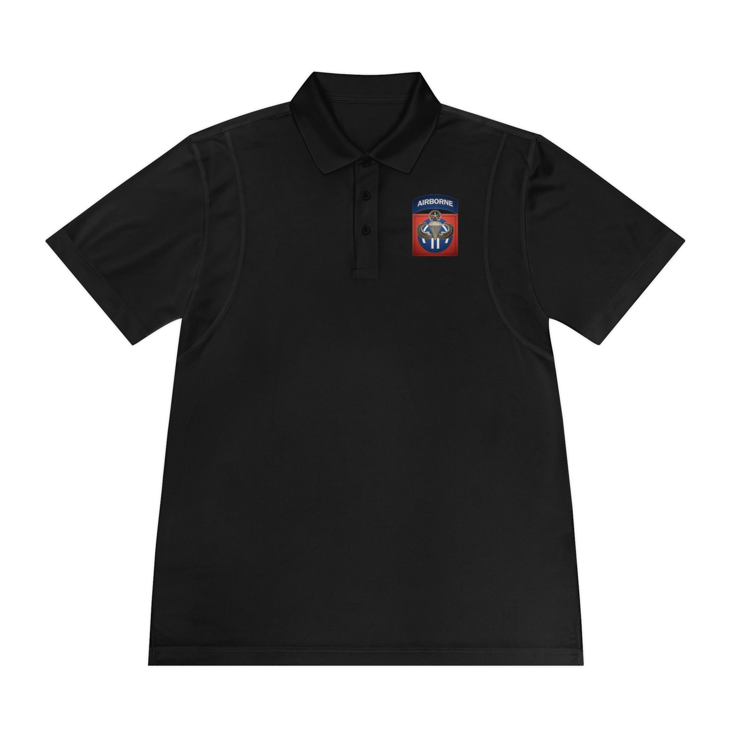 Master Wings and 82nd Patch Premium Men's Sport Polo Shirt