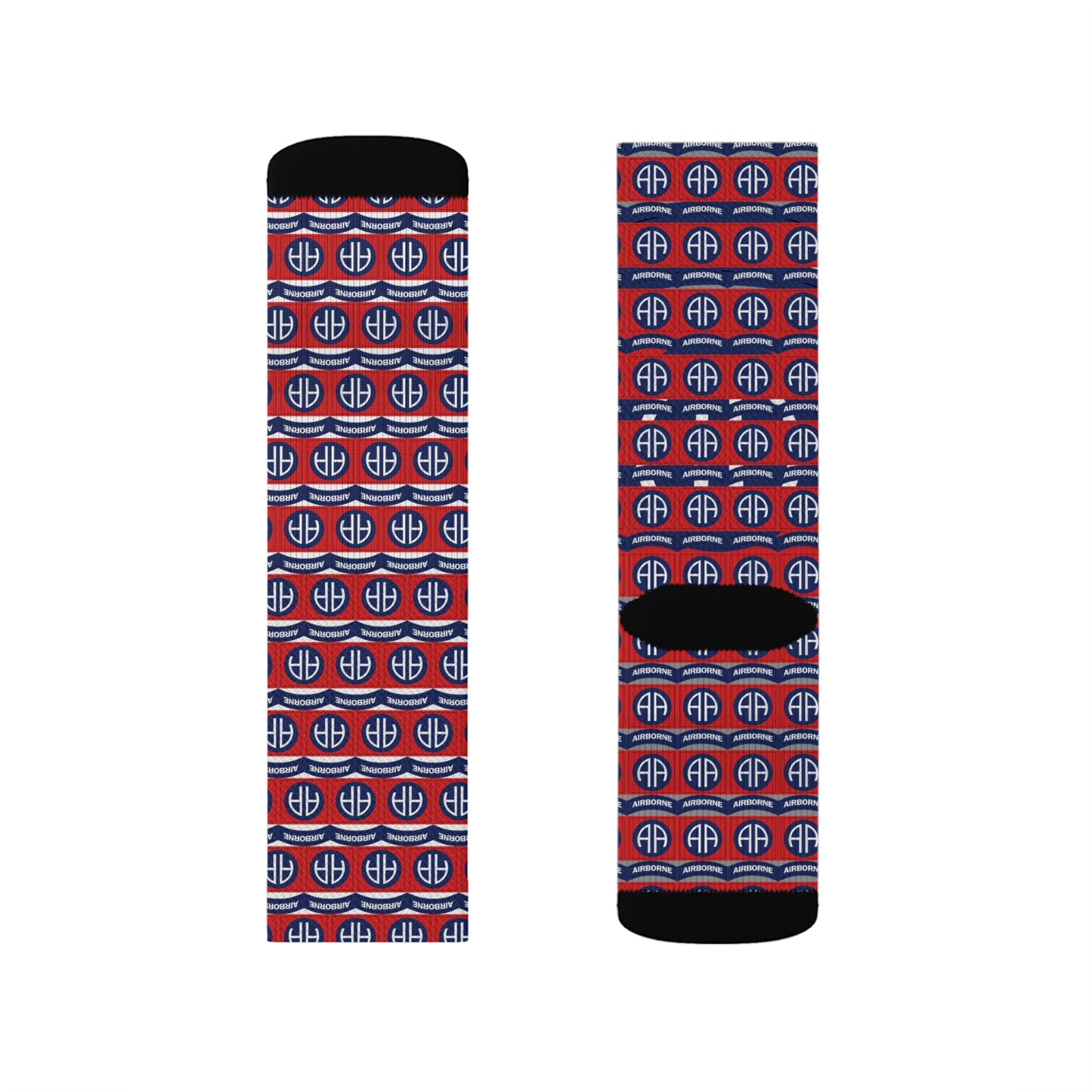 82nd Patch Tiled Socks