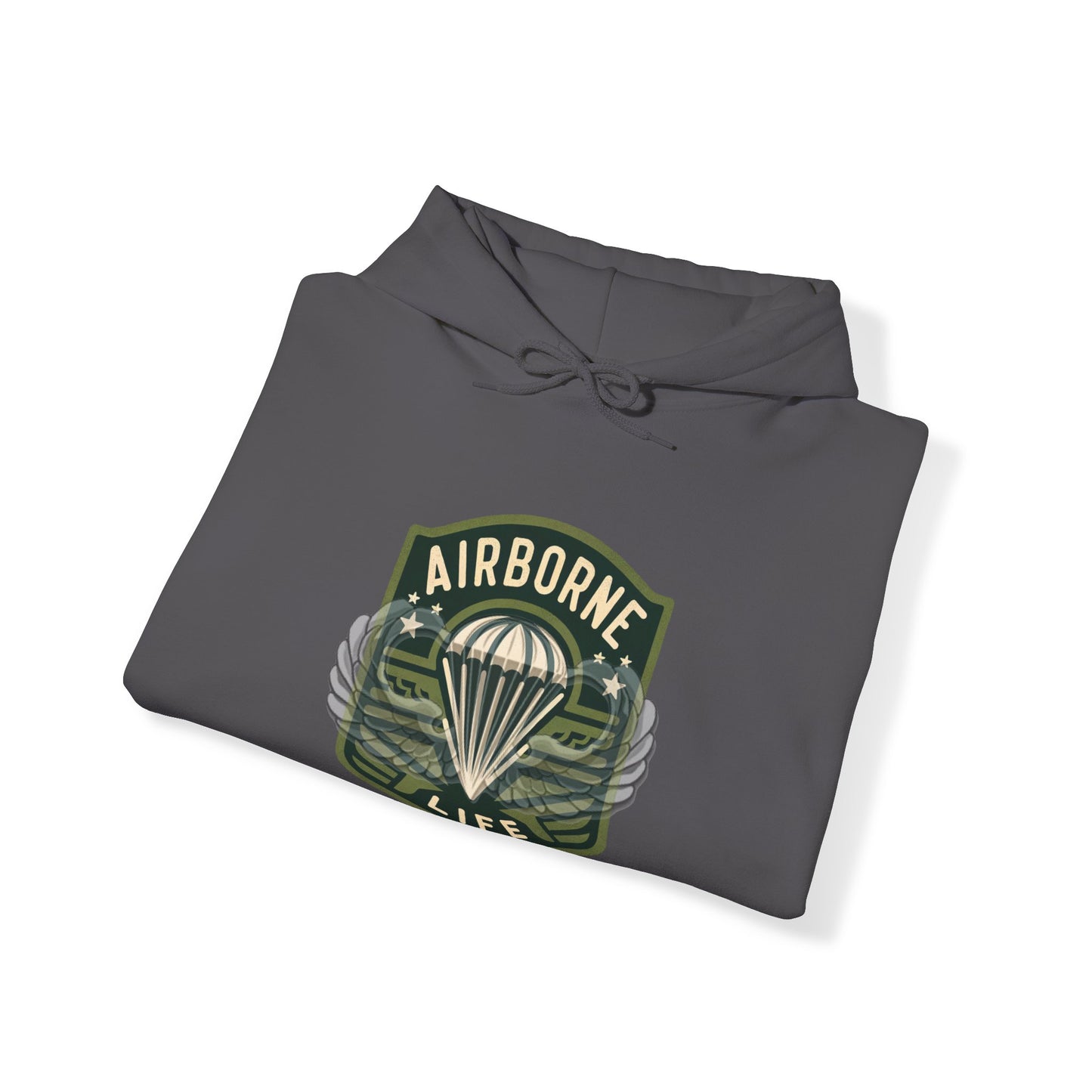 Airborne Life Paratrooper 82nd Patch Unisex Heavy Blend™ Hooded Sweatshirt