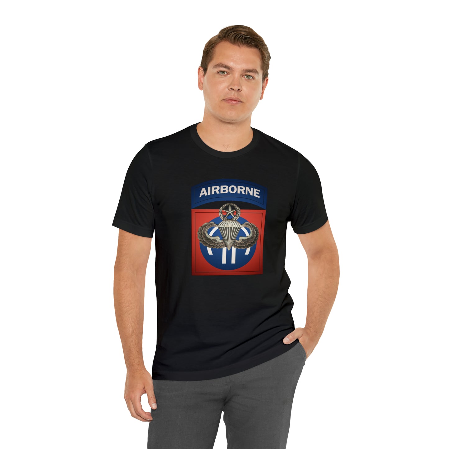 Master Rated Jumpmaster 82nd Airborne Unisex Jersey Short Sleeve Tee