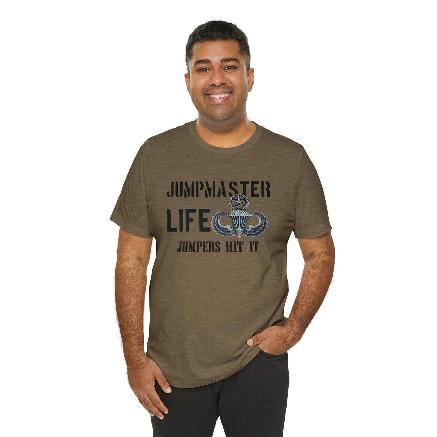 Jumpmaster Life Jumpers Hit It Airborne Unisex Jersey Short Sleeve Tee