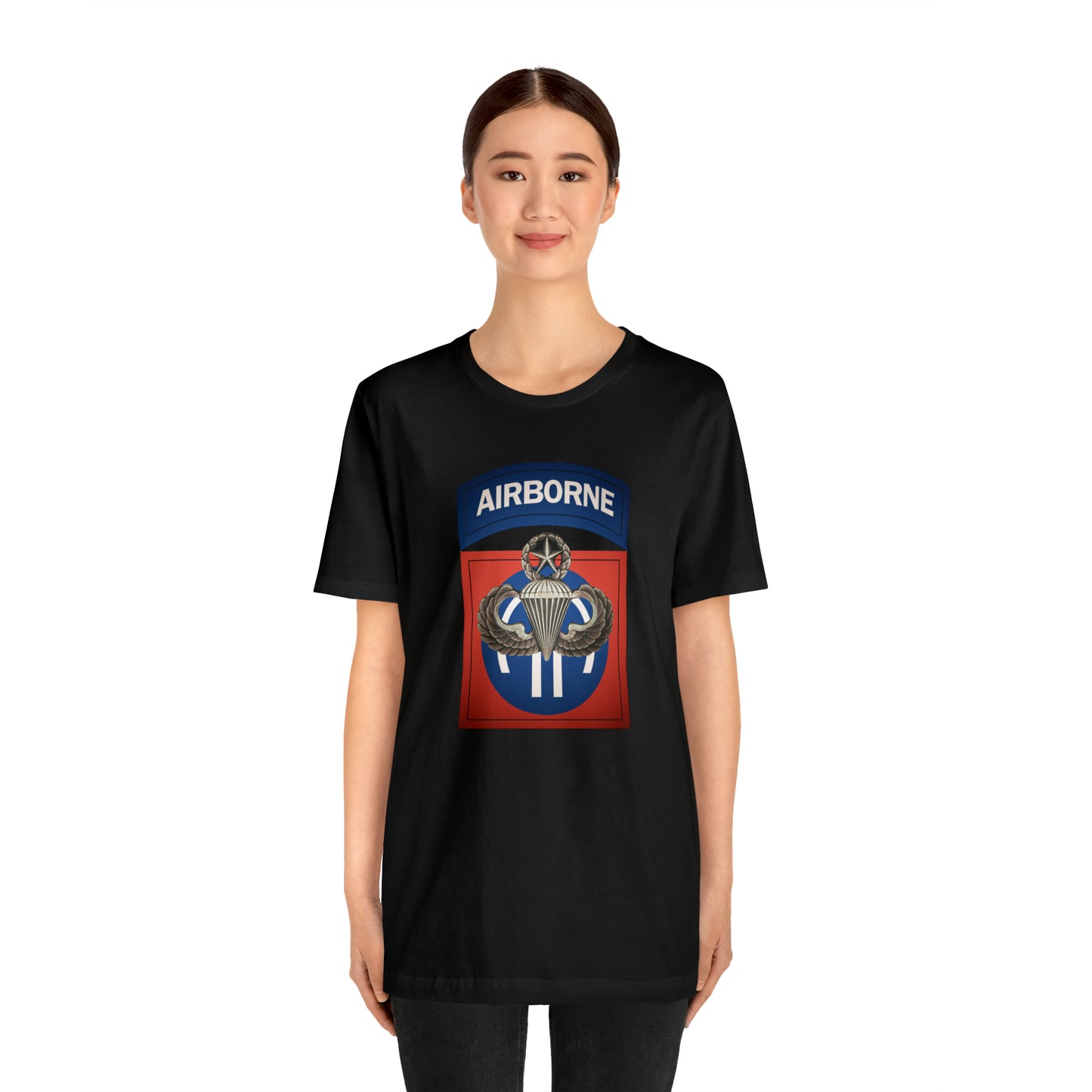 Master Rated Jumpmaster 82nd Airborne Unisex Jersey Short Sleeve Tee