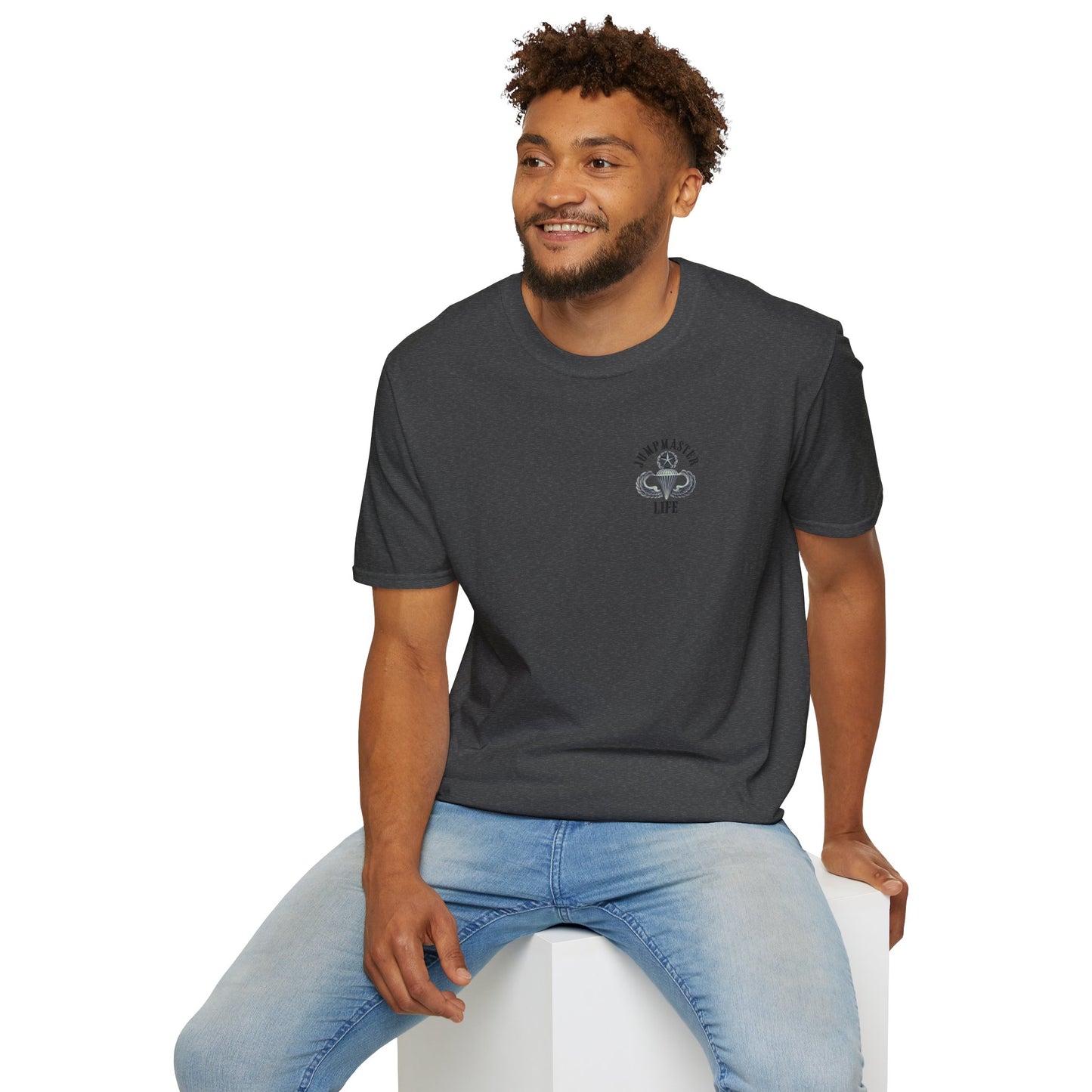 Jumpmaster Life Master Wings Understated T Shirt Unisex Softstyle T-Shirt