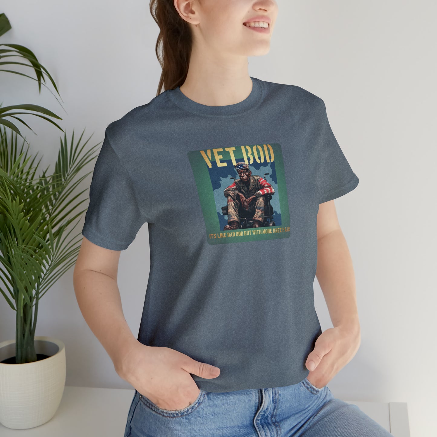 Vet Bod is like Dad Body Unisex Jersey Short Sleeve Tee