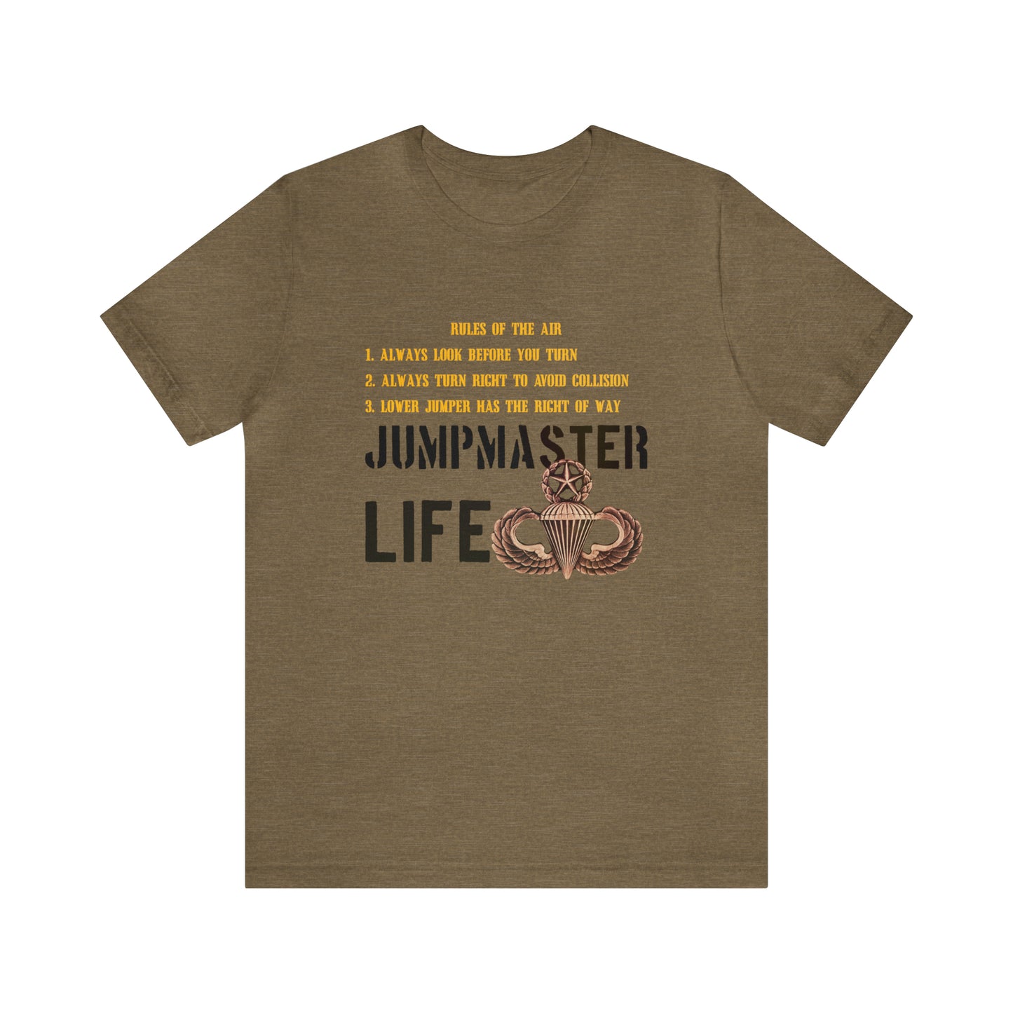 Rules of the Air Jumpmaster Life Unisex Jersey Short Sleeve Tee