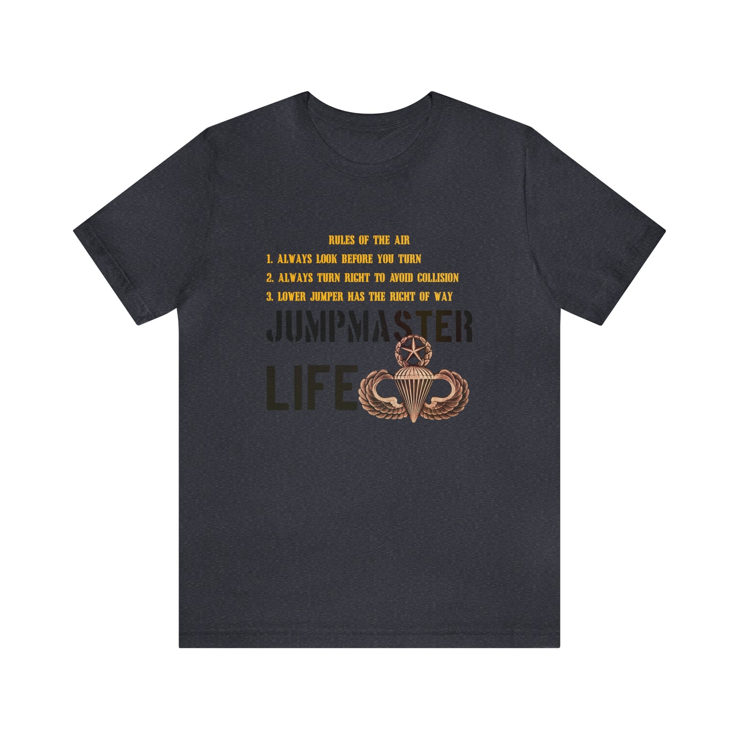 Rules of the Air Jumpmaster Life Unisex Jersey Short Sleeve Tee