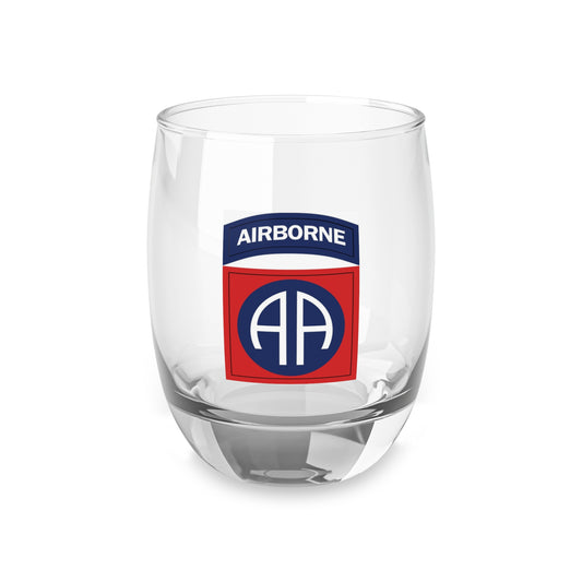 82nd Airborne Division Patch Whiskey Glass
