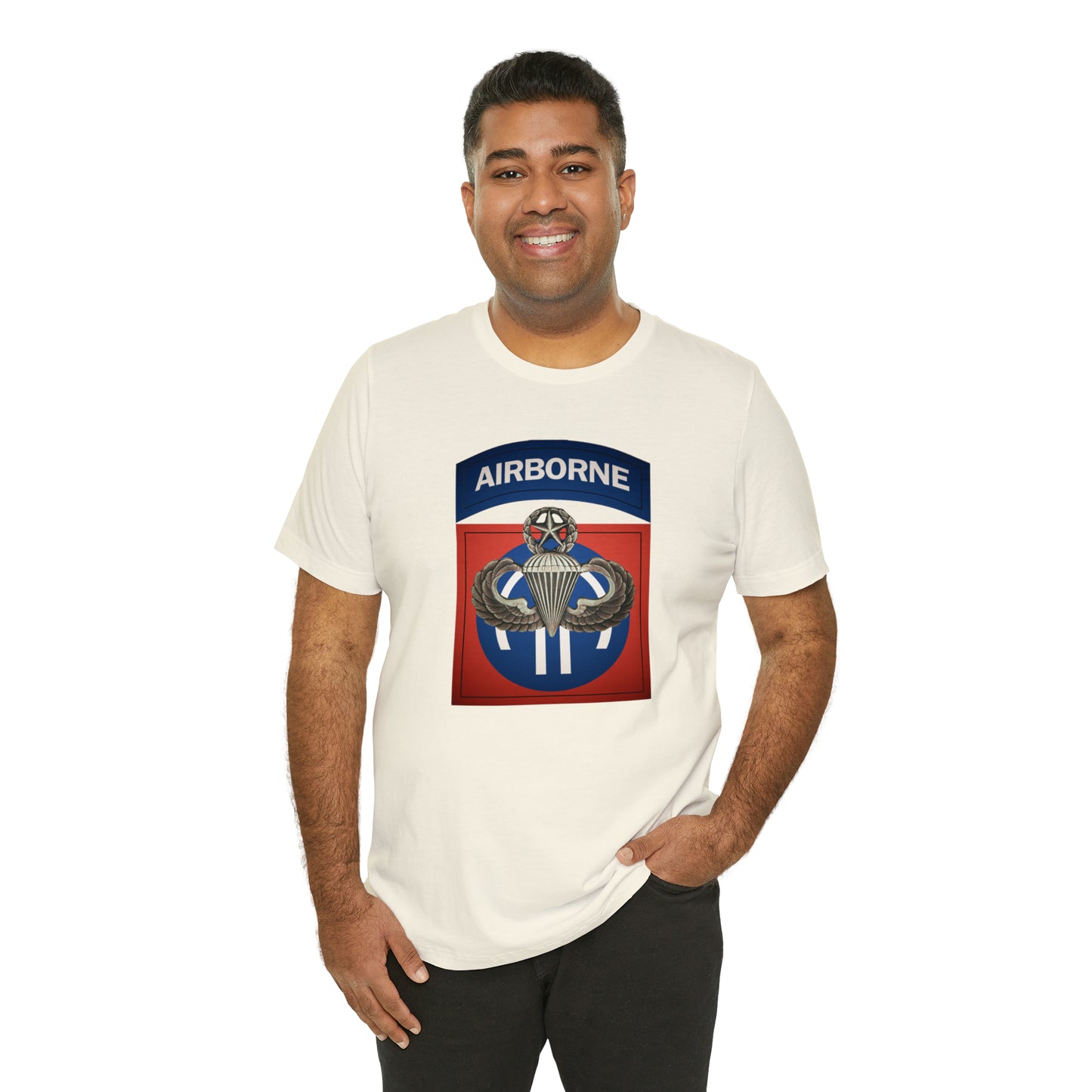 Master Rated Jumpmaster 82nd Airborne Unisex Jersey Short Sleeve Tee