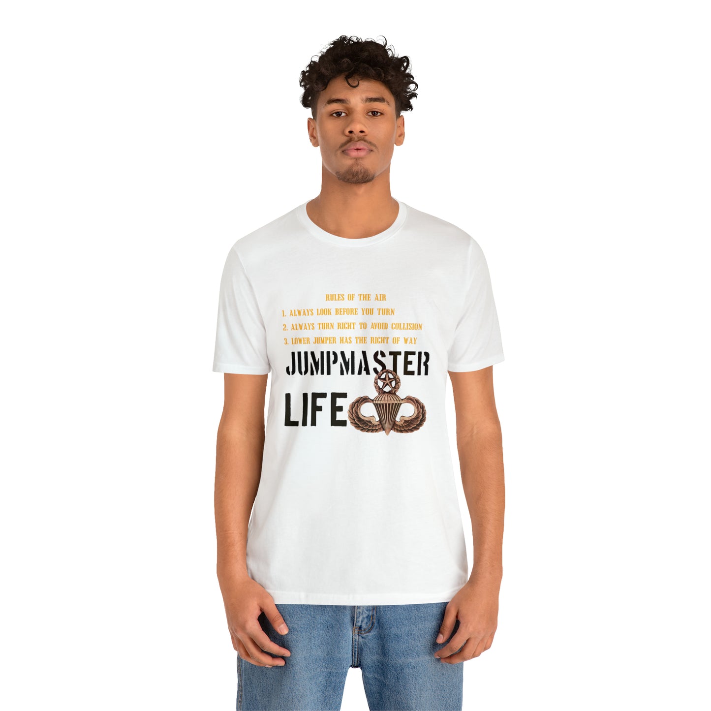 Rules of the Air Jumpmaster Life Unisex Jersey Short Sleeve Tee