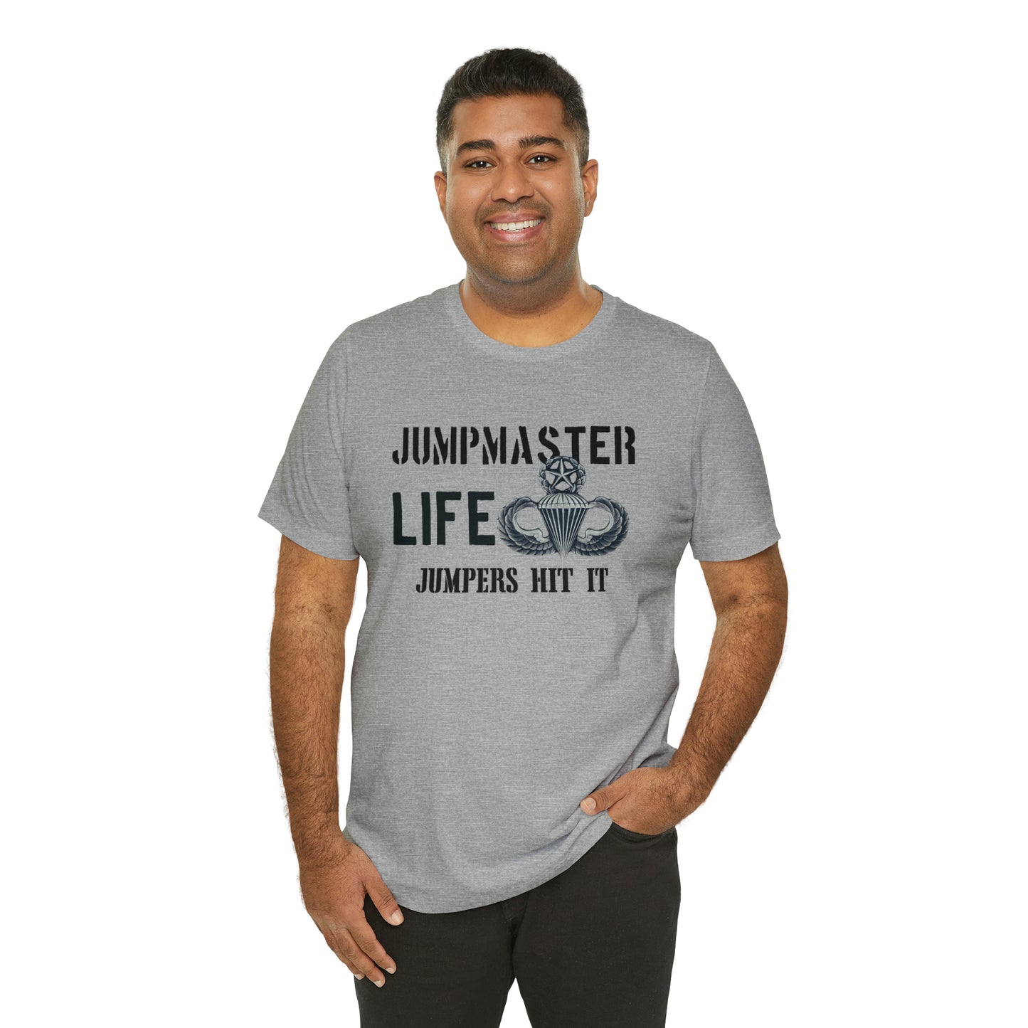 Jumpmaster Life Jumpers Hit It Airborne Unisex Jersey Short Sleeve Tee