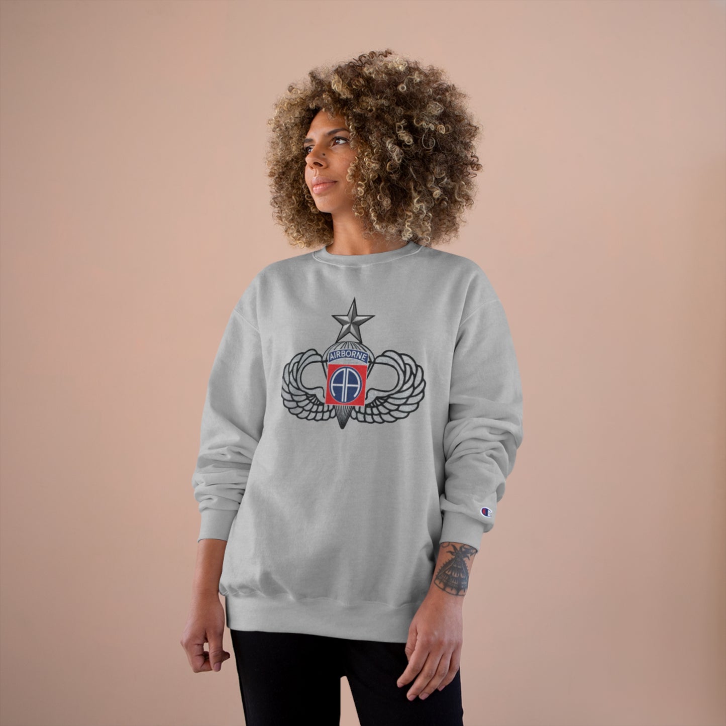 SENIOR Rated Old School 82nd Airborne Division Champion Sweatshirt