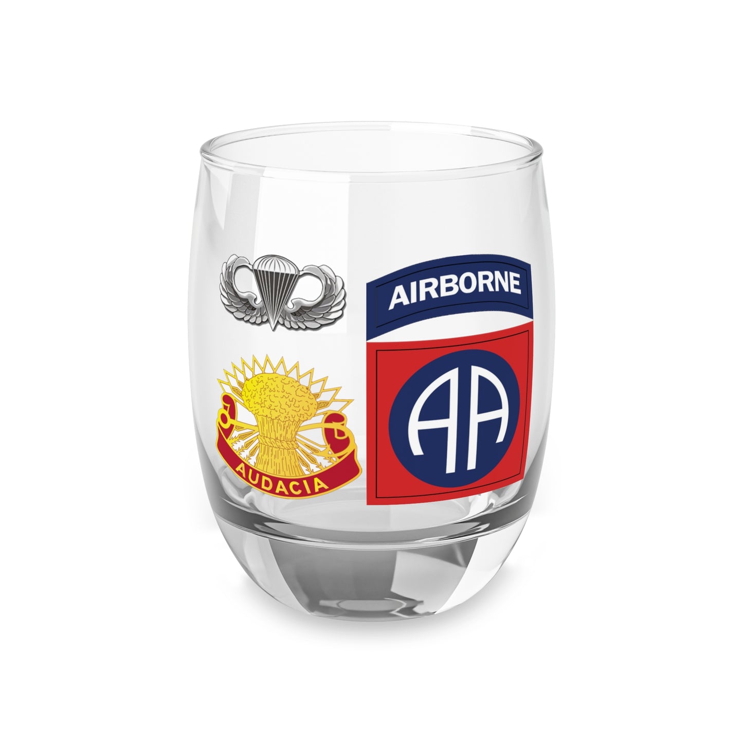 "Embrace Valor with Our Commemorative Whiskey Glass | 3-4 ADAR Tribute"