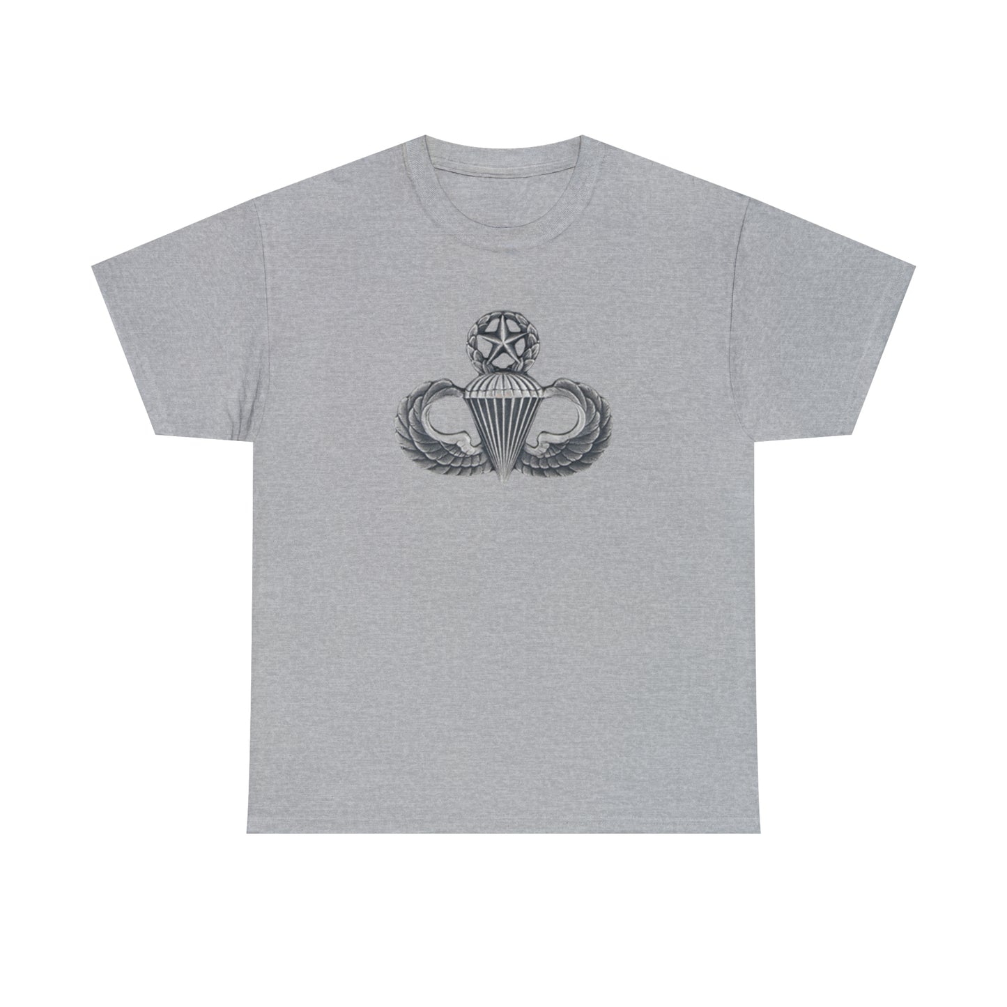 Master Parachutist Badge Unisex Heavy Cotton Tee