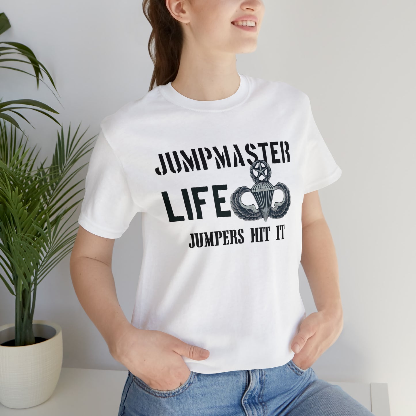 Jumpmaster Life Jumpers Hit It Airborne Unisex Jersey Short Sleeve Tee