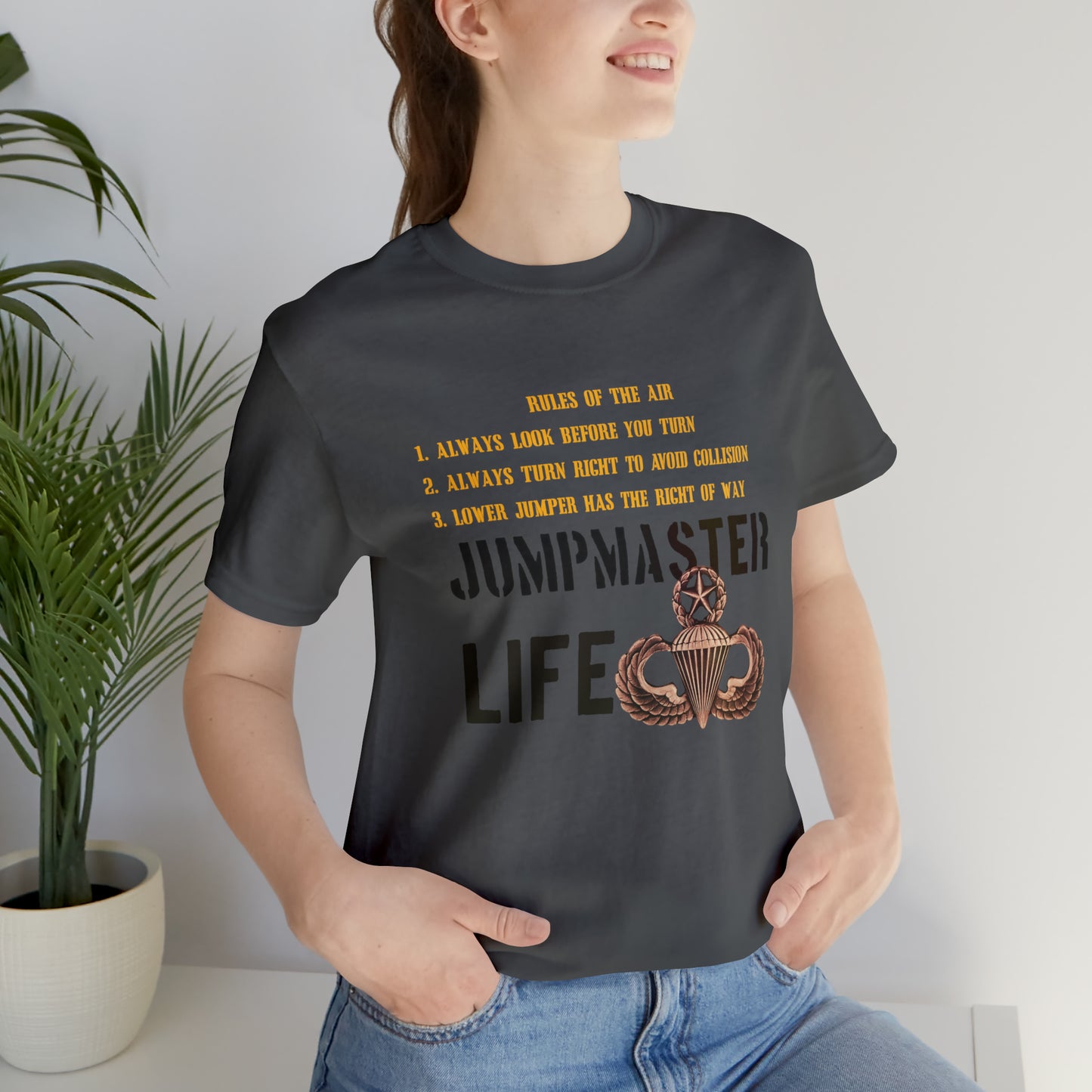 Rules of the Air Jumpmaster Life Unisex Jersey Short Sleeve Tee