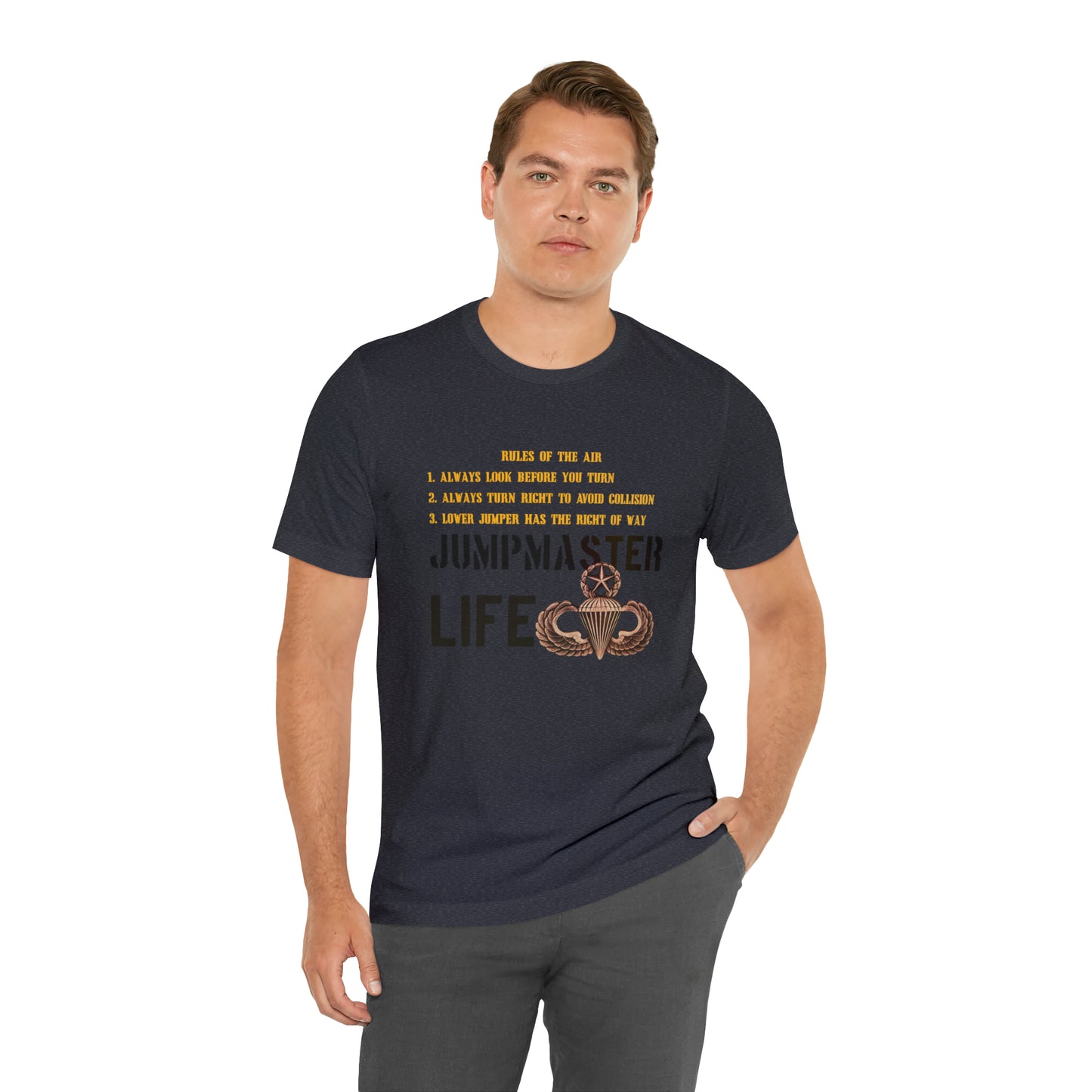 Rules of the Air Jumpmaster Life Unisex Jersey Short Sleeve Tee