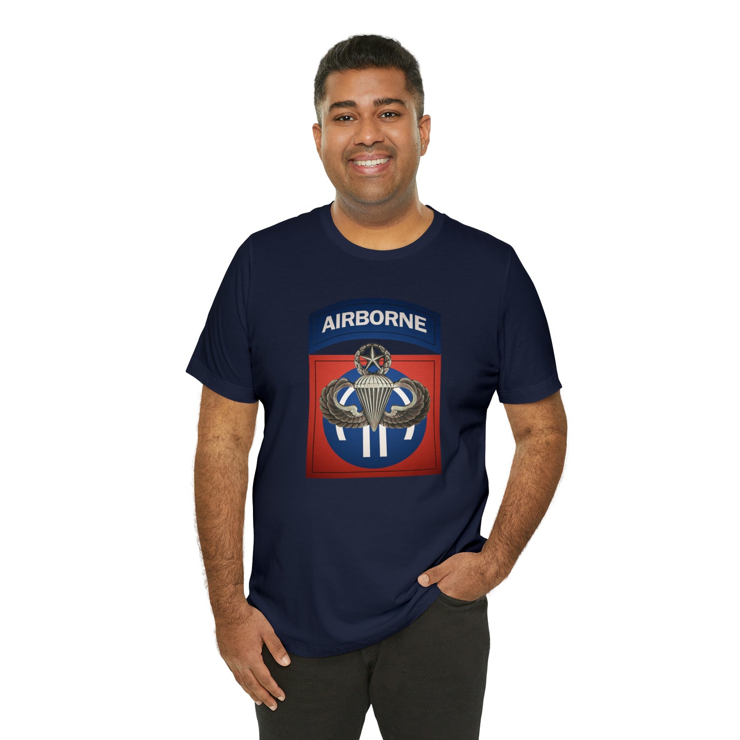 Master Rated Jumpmaster 82nd Airborne Unisex Jersey Short Sleeve Tee