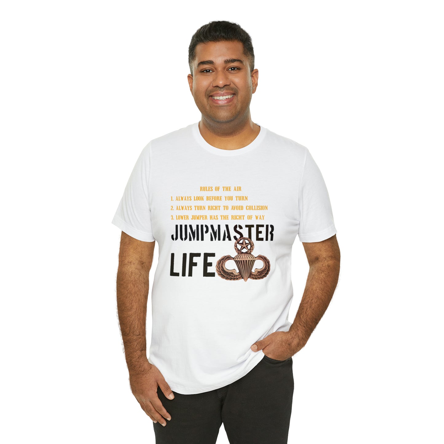 Rules of the Air Jumpmaster Life Unisex Jersey Short Sleeve Tee