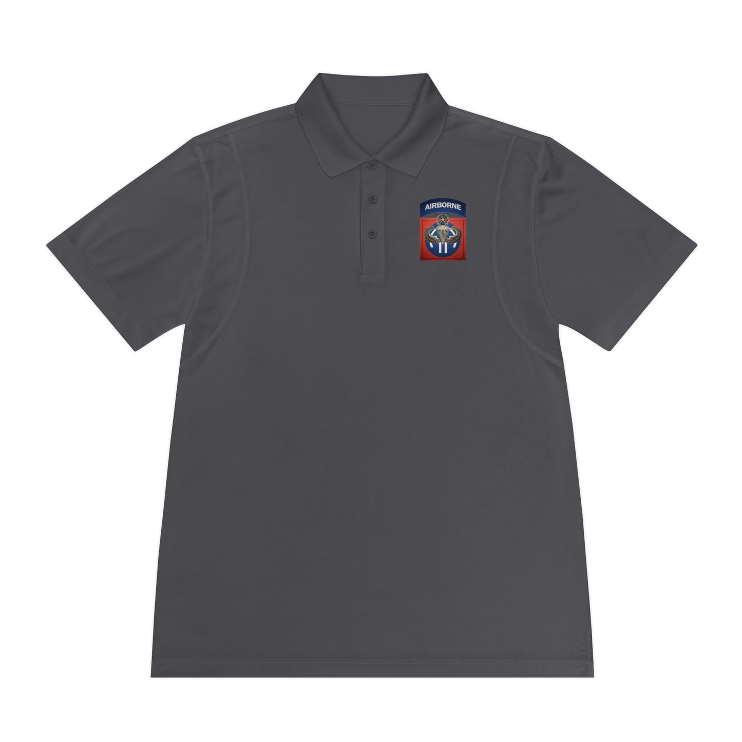 Master Wings and 82nd Patch Premium Men's Sport Polo Shirt