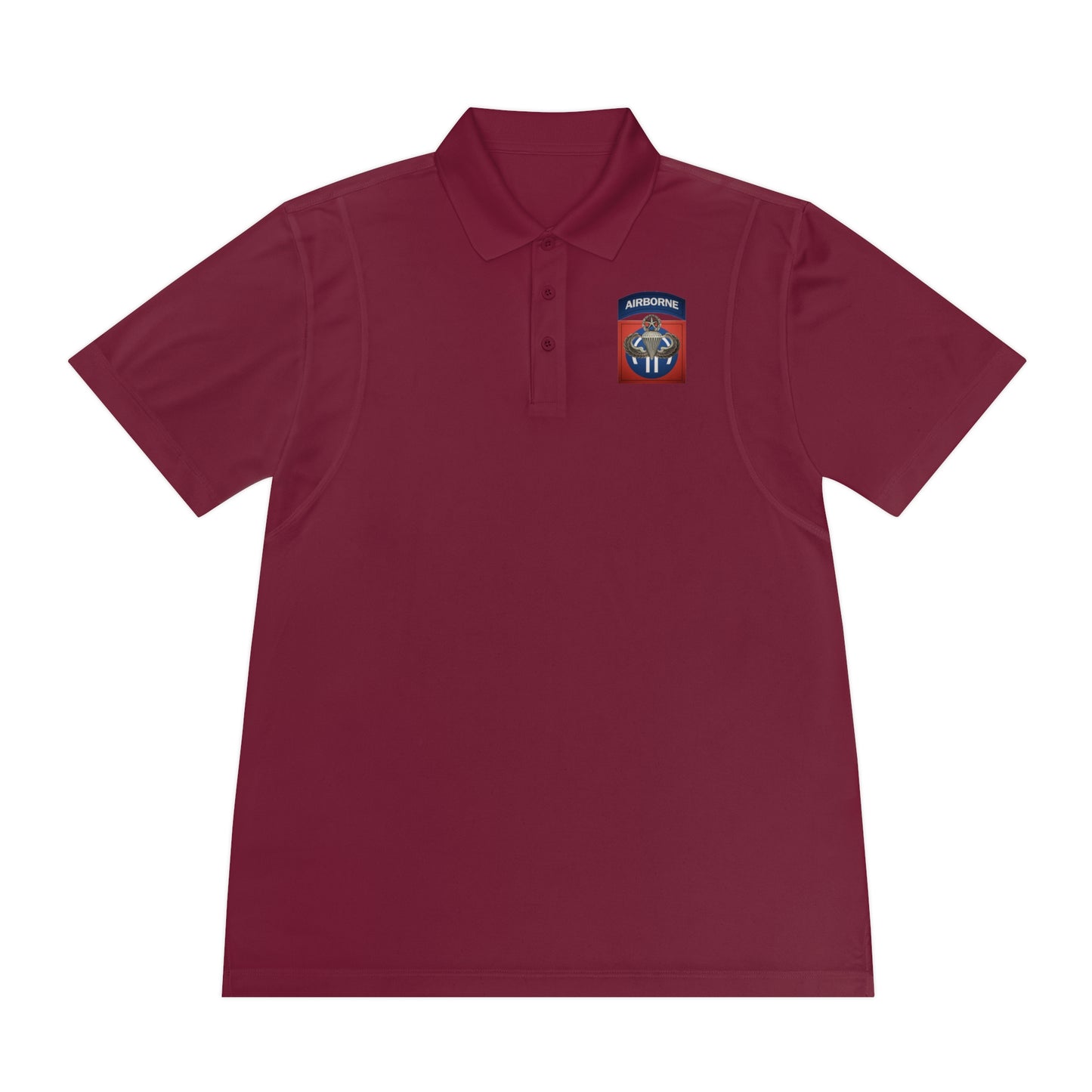 Master Wings and 82nd Patch Premium Men's Sport Polo Shirt