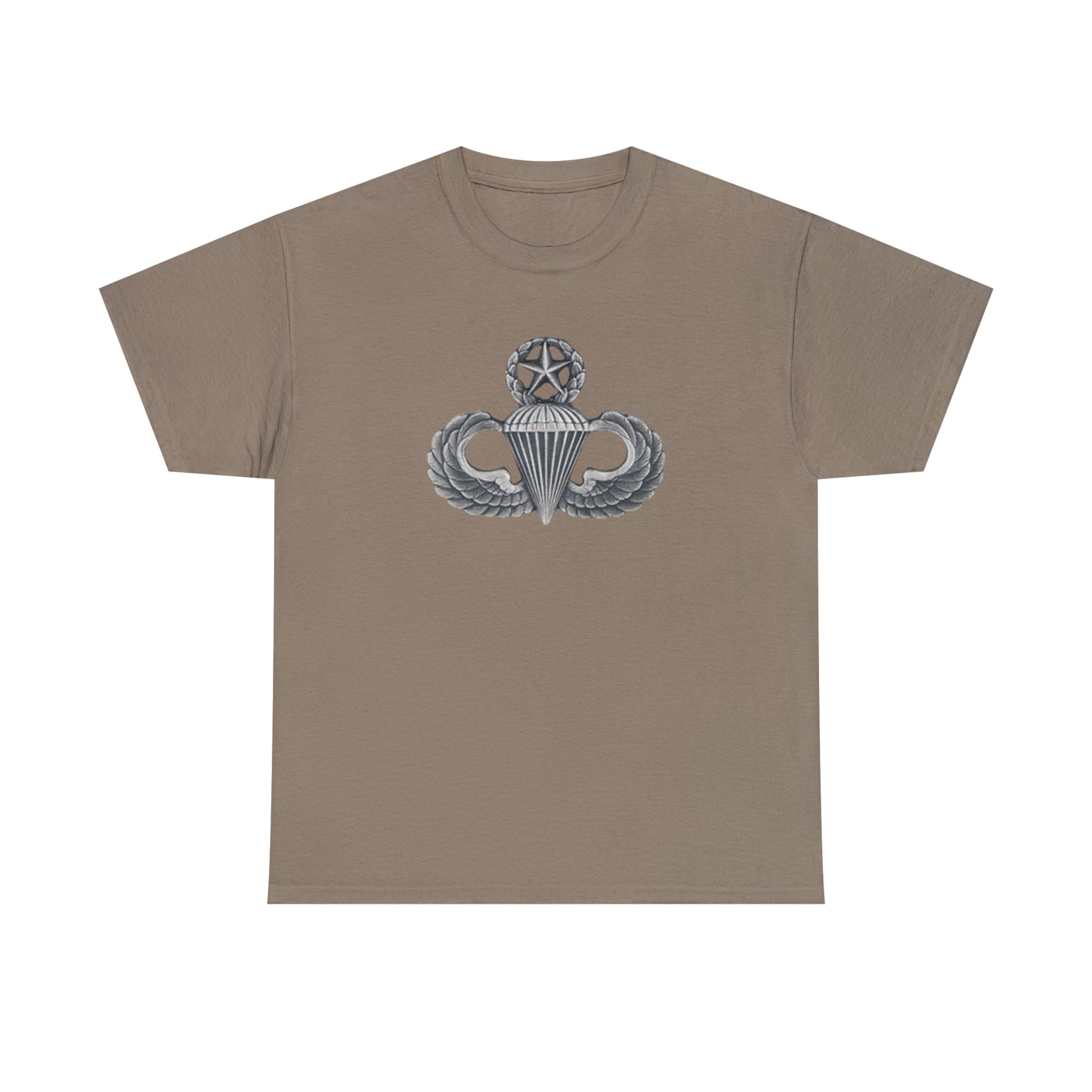 Master Parachutist Badge Unisex Heavy Cotton Tee