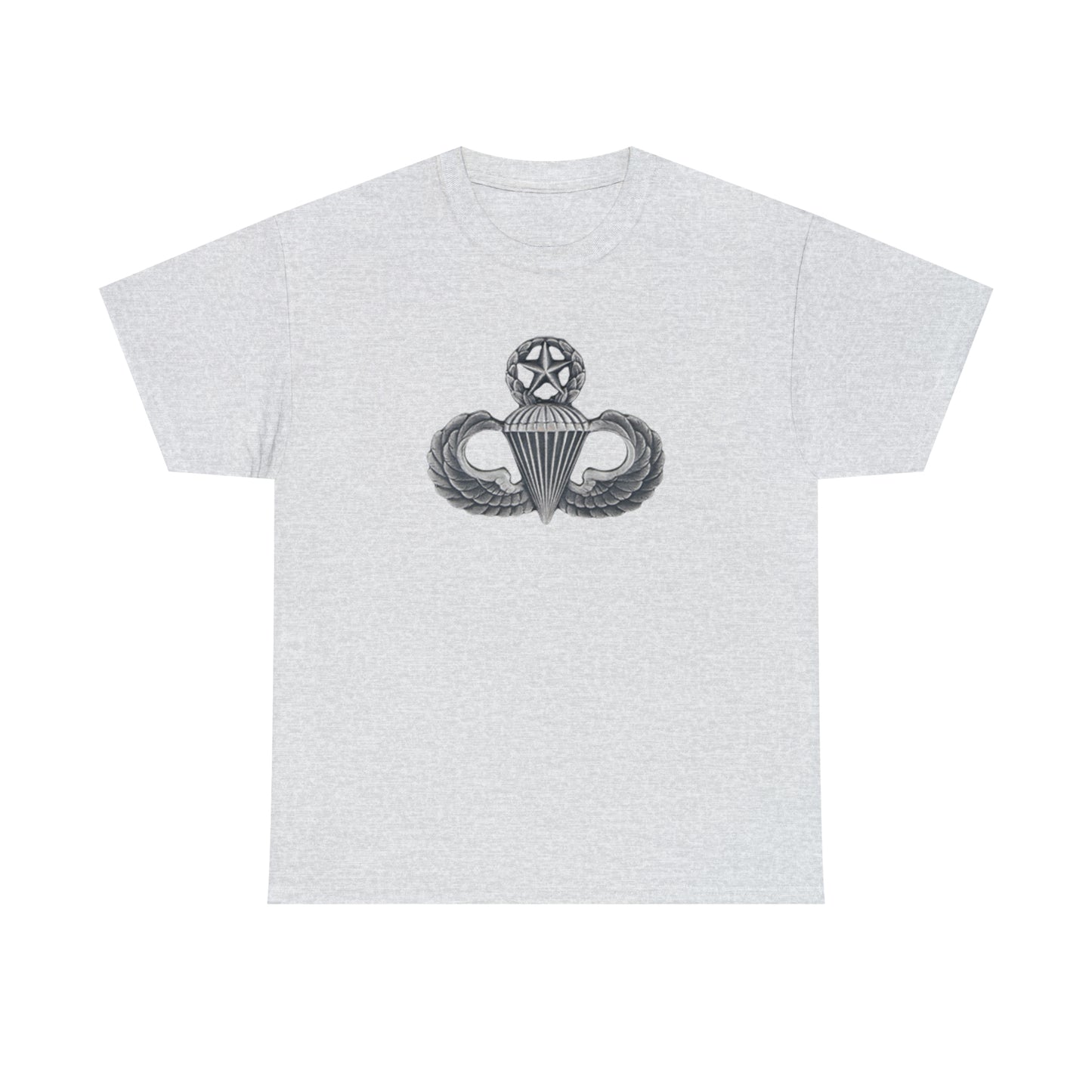 Master Parachutist Badge Unisex Heavy Cotton Tee