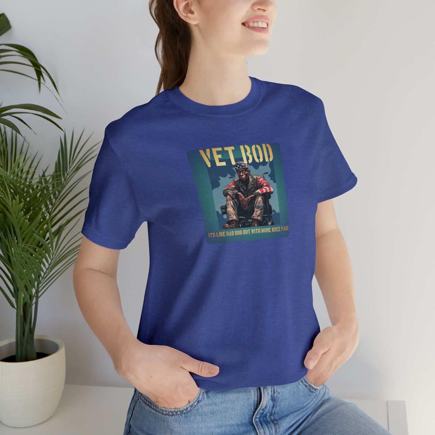 Vet Bod is like Dad Body Unisex Jersey Short Sleeve Tee