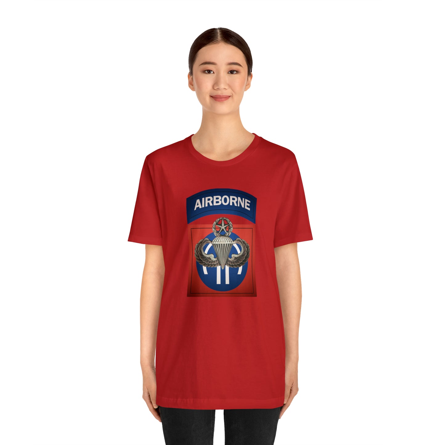 Master Rated Jumpmaster 82nd Airborne Unisex Jersey Short Sleeve Tee