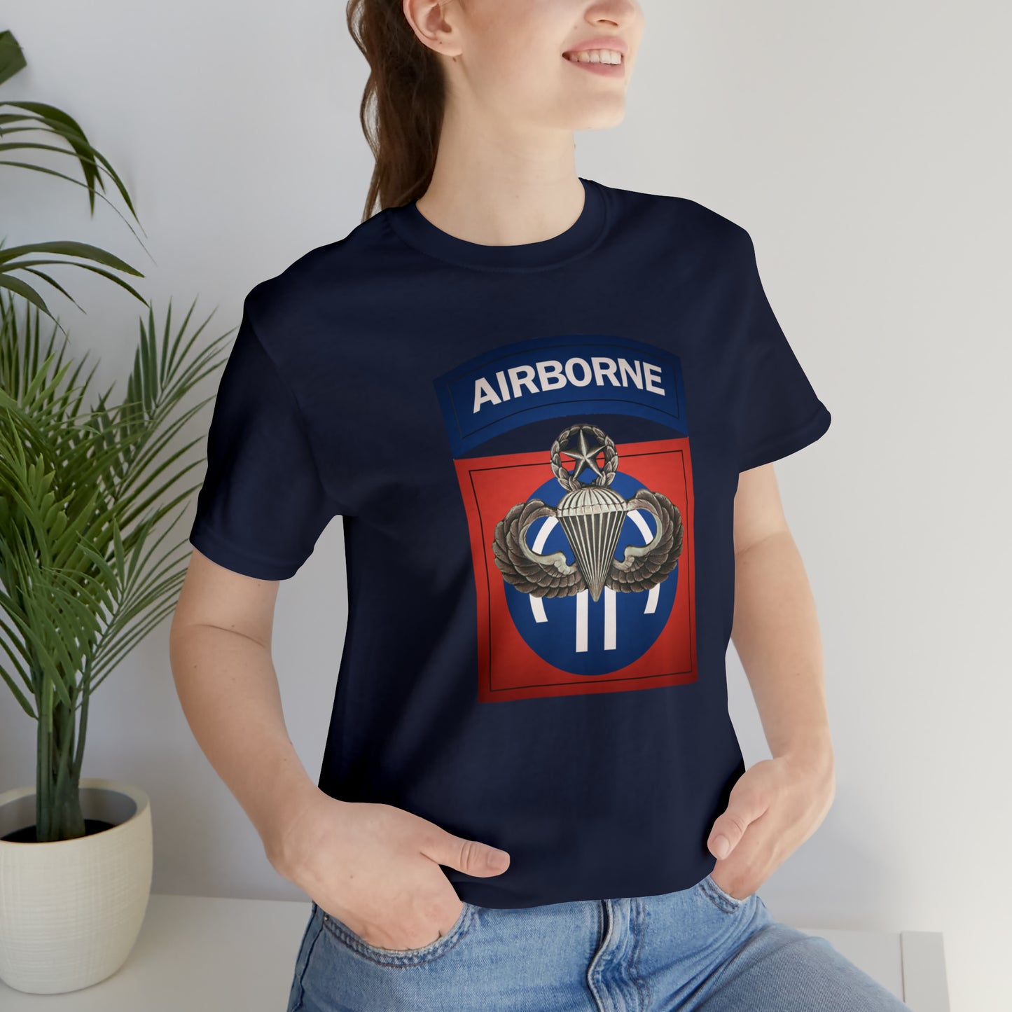 Master Rated Jumpmaster 82nd Airborne Unisex Jersey Short Sleeve Tee