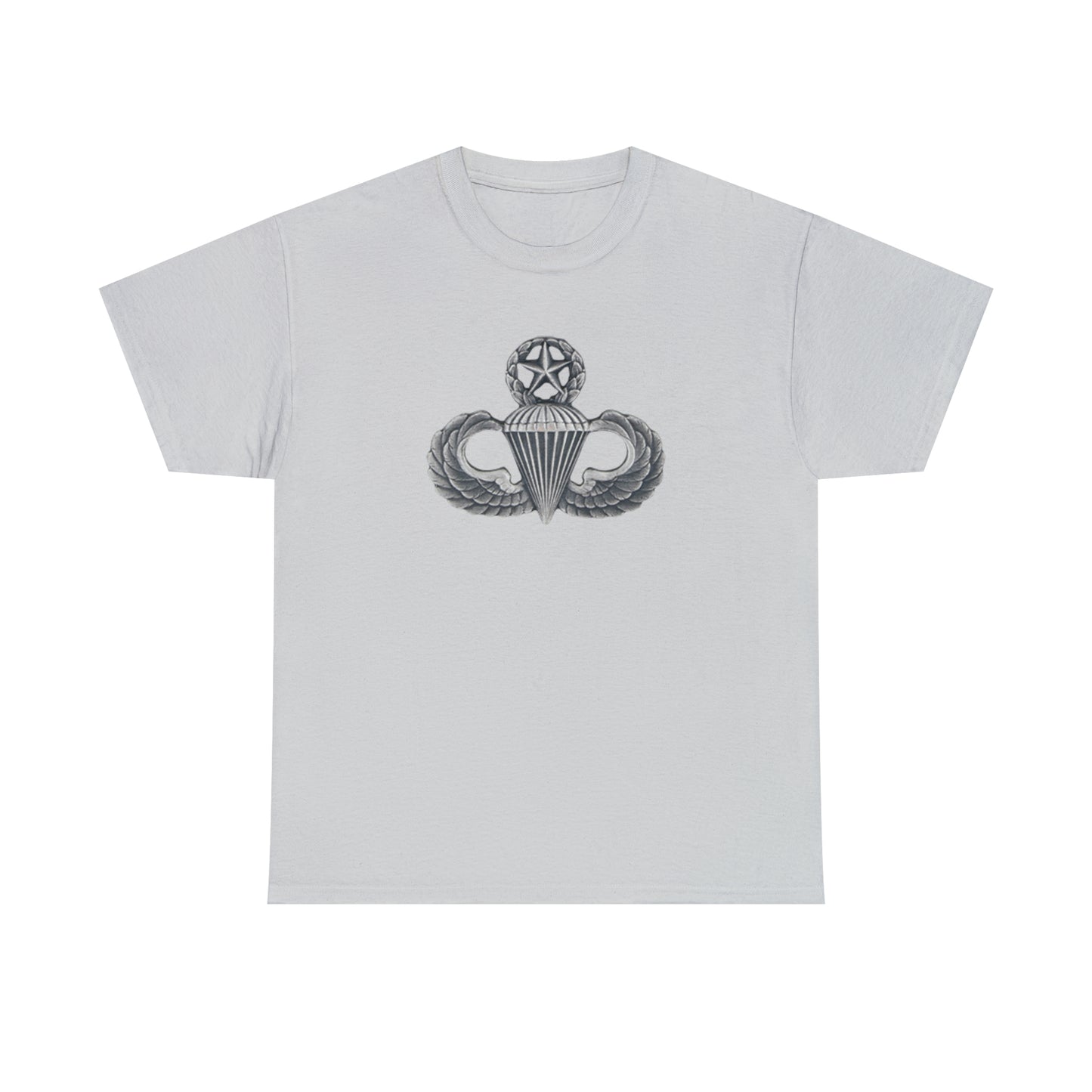 Master Parachutist Badge Unisex Heavy Cotton Tee