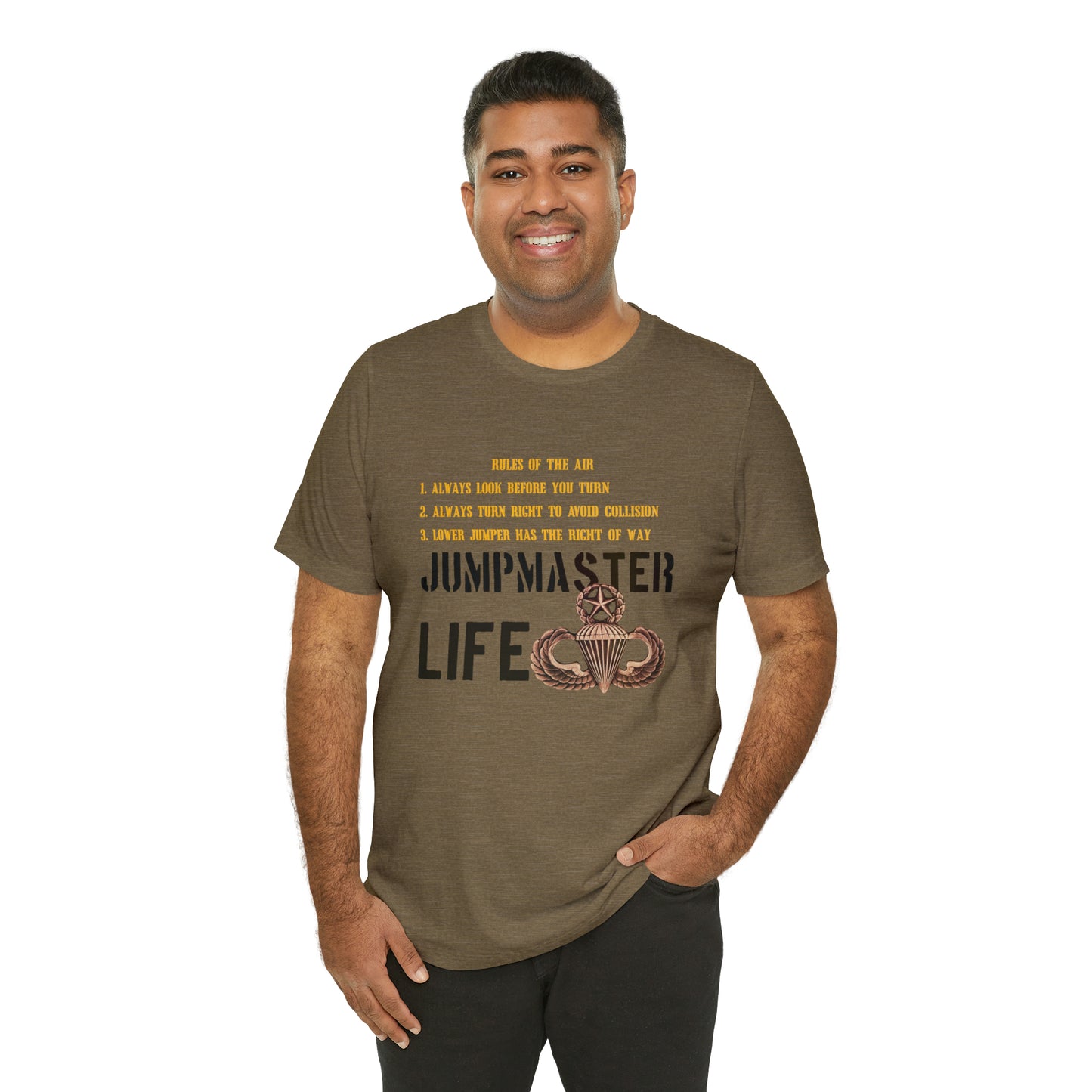 Rules of the Air Jumpmaster Life Unisex Jersey Short Sleeve Tee
