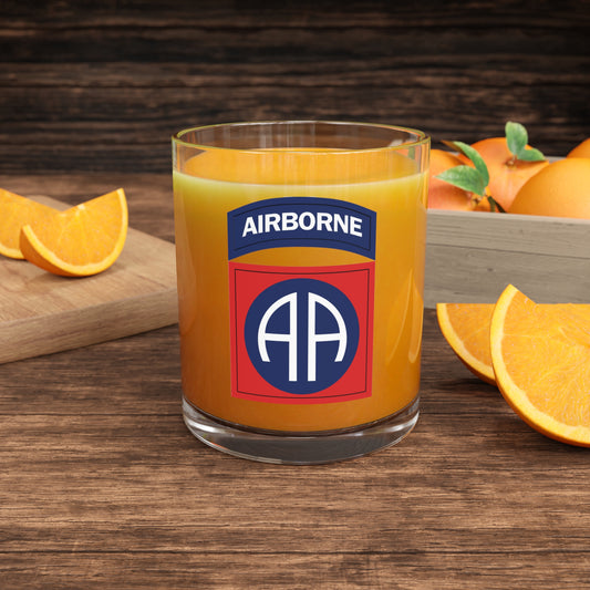 82nd Airborne Division Standard Bar Glass