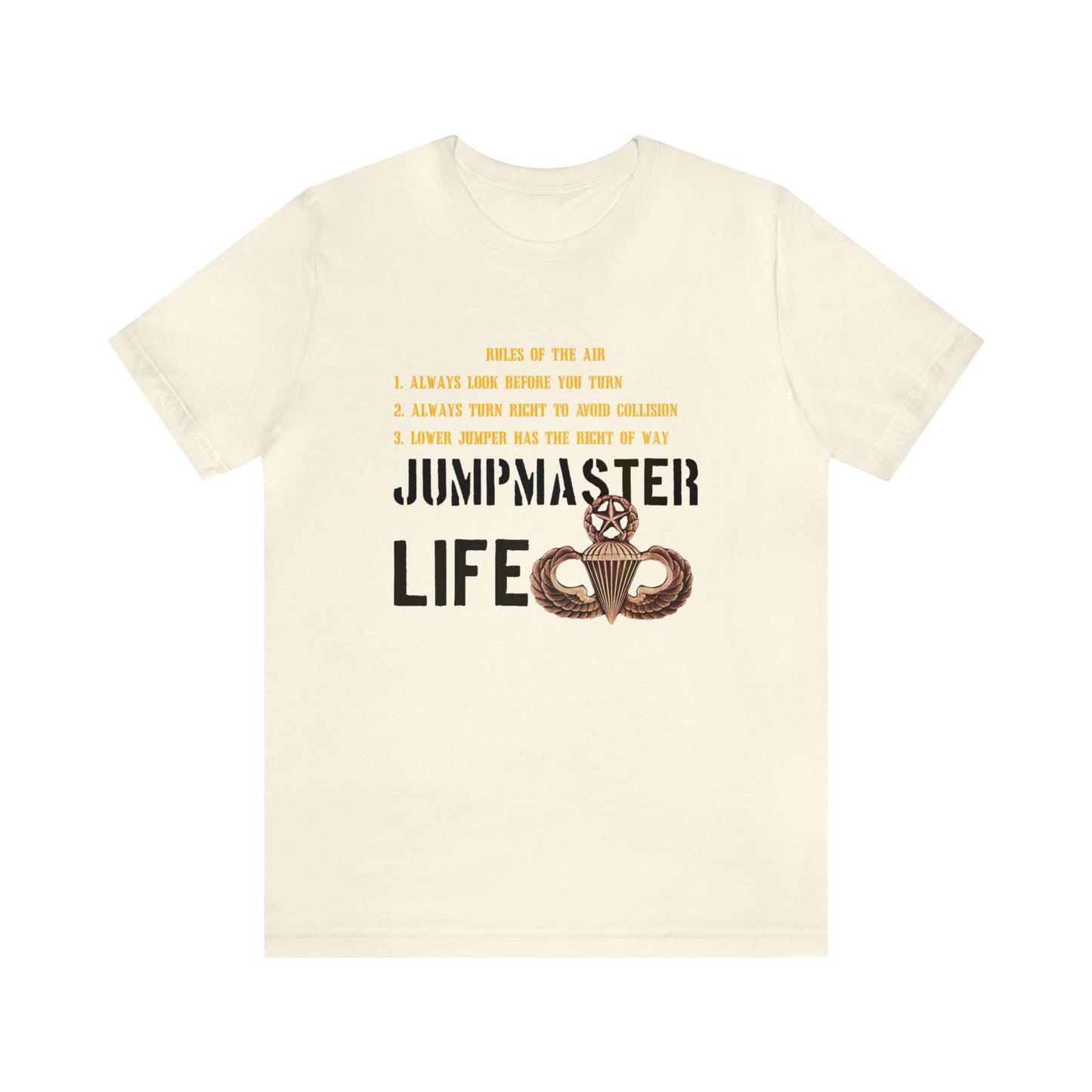 Rules of the Air Jumpmaster Life Unisex Jersey Short Sleeve Tee