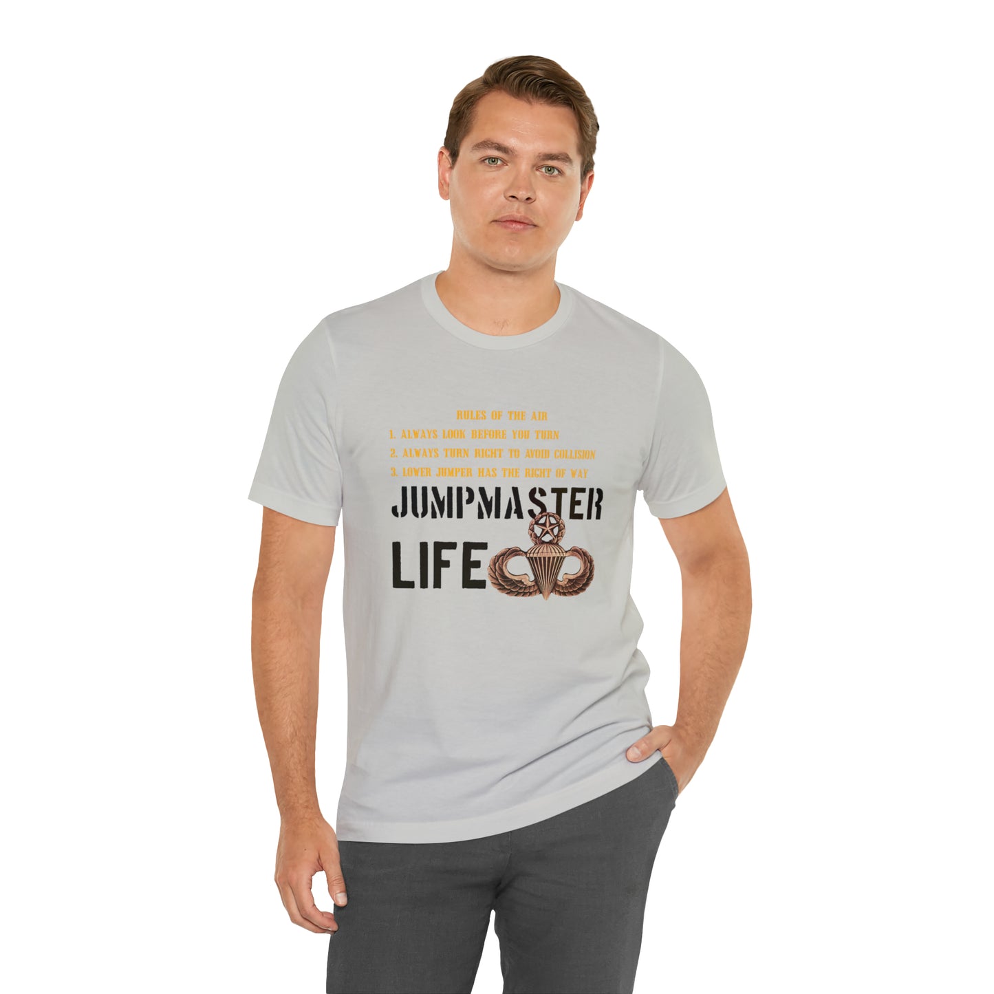 Rules of the Air Jumpmaster Life Unisex Jersey Short Sleeve Tee