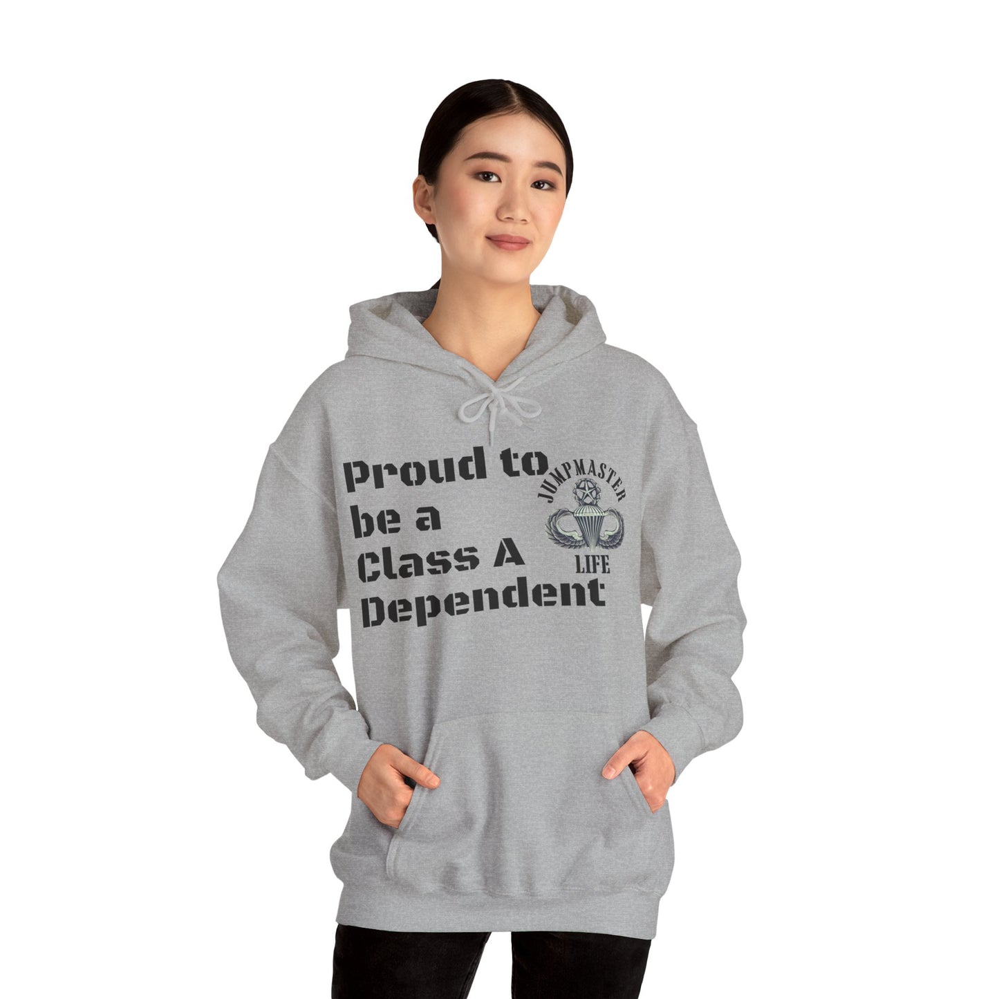 Proud to be a Class A Dependent Jumpmaster Life Unisex Heavy Blend™ Hooded Sweatshirt