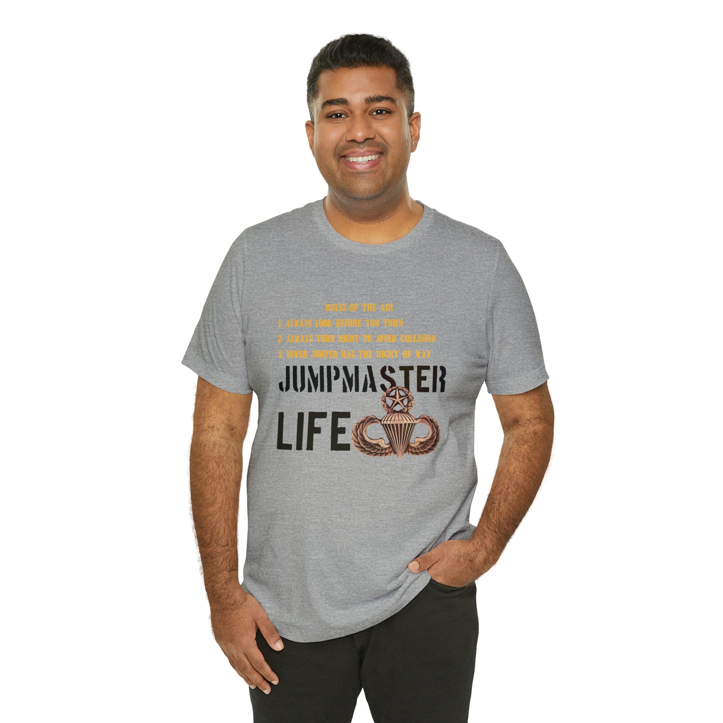 Rules of the Air Jumpmaster Life Unisex Jersey Short Sleeve Tee