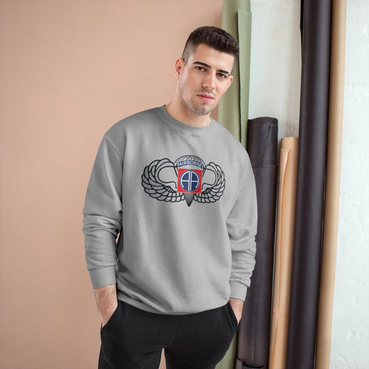 BASIC Wings Old School 82nd Airborne Division Champion Sweatshirt