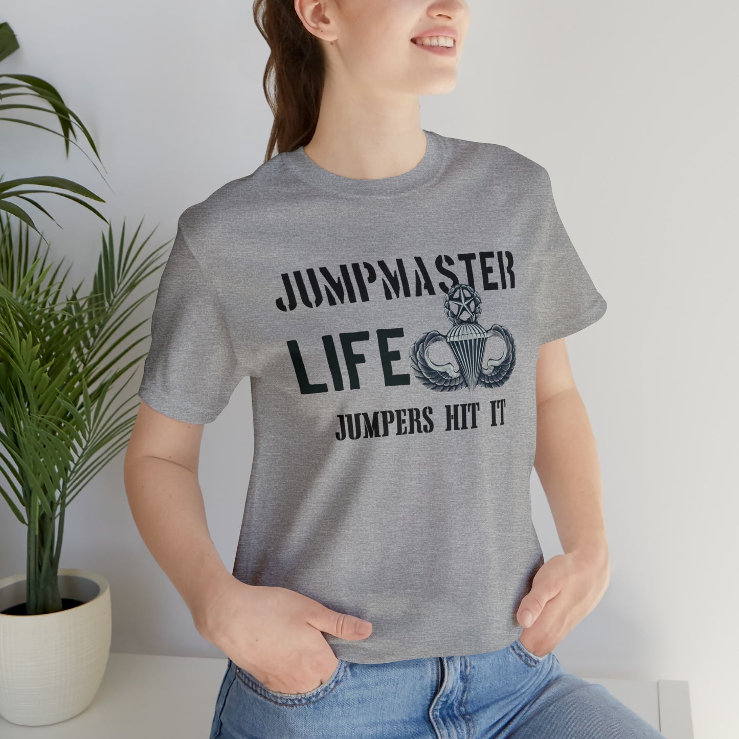 Jumpmaster Life Jumpers Hit It Airborne Unisex Jersey Short Sleeve Tee