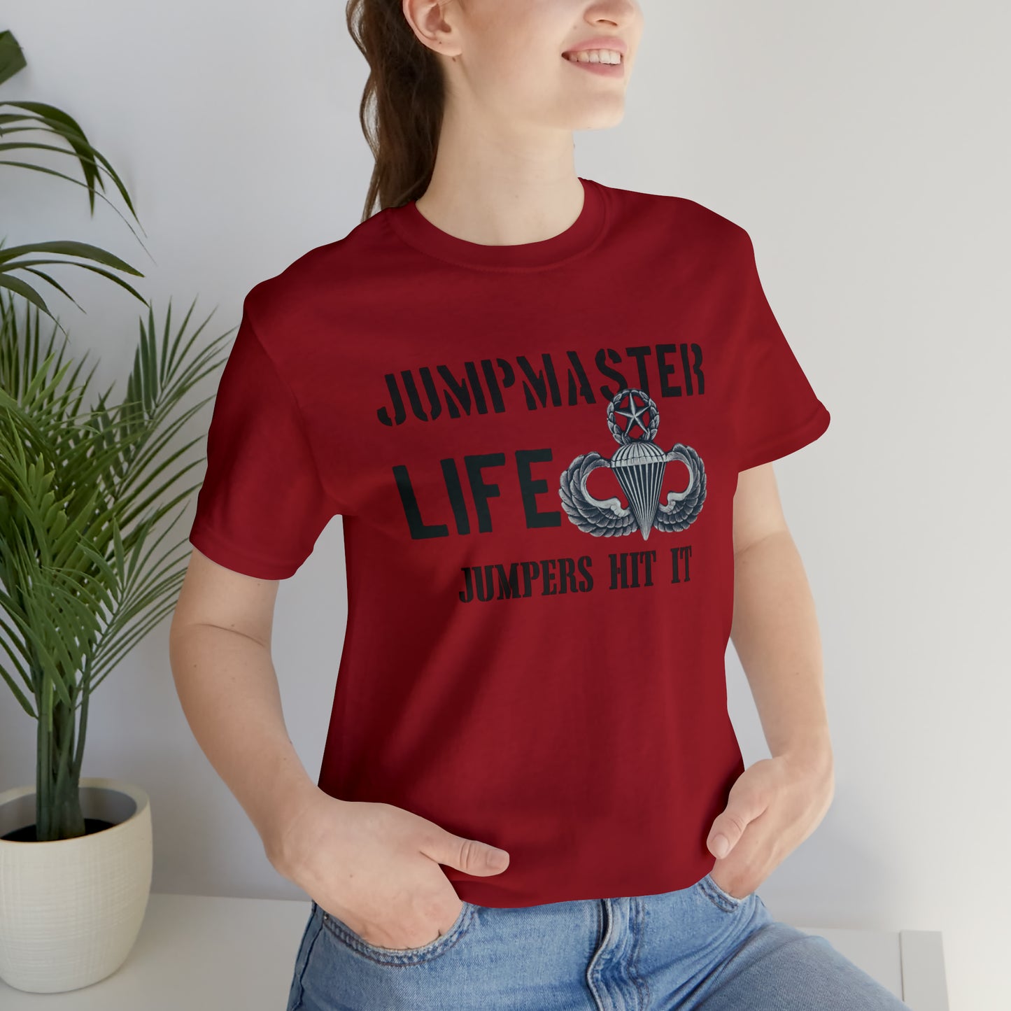 Jumpmaster Life Jumpers Hit It Airborne Unisex Jersey Short Sleeve Tee