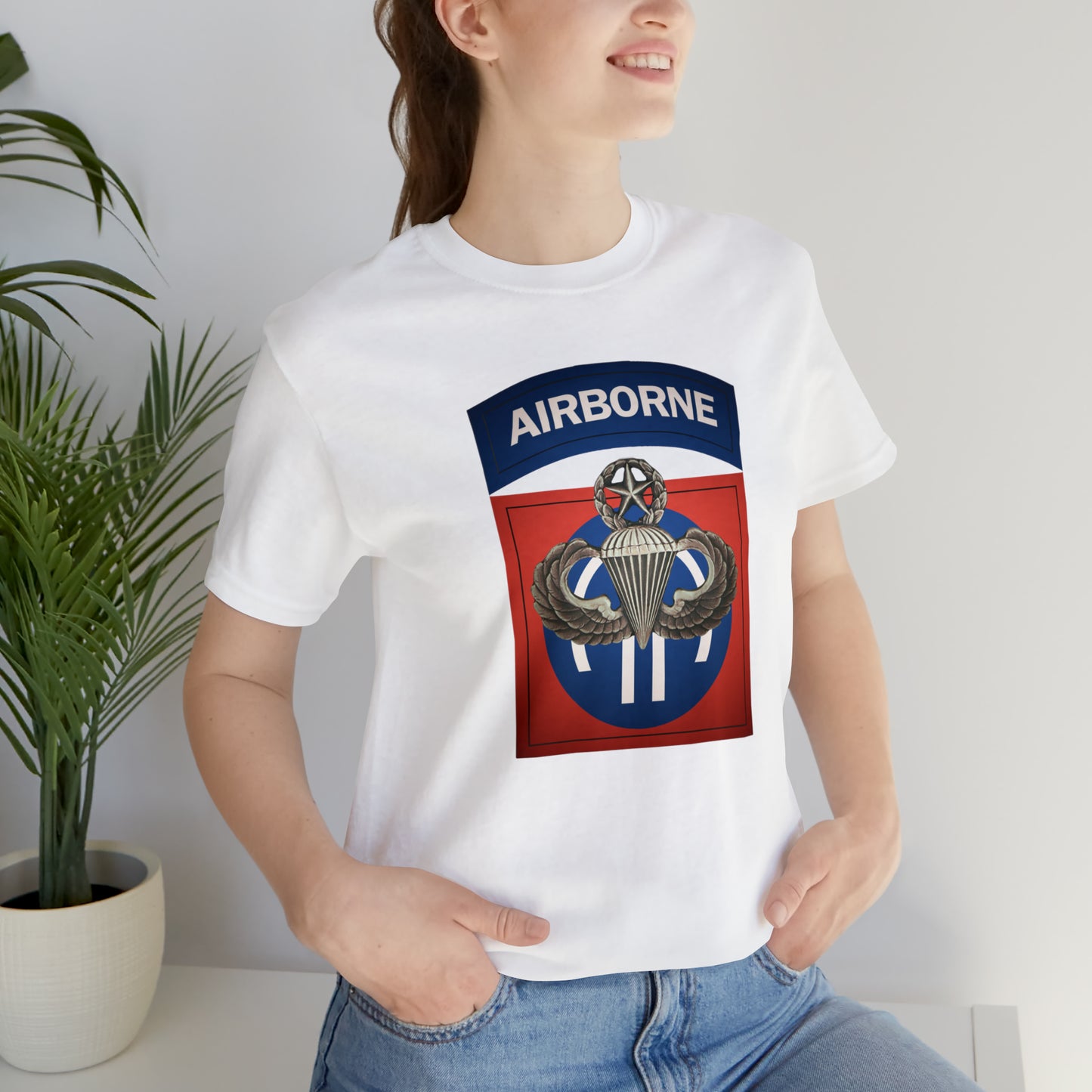 Master Rated Jumpmaster 82nd Airborne Unisex Jersey Short Sleeve Tee
