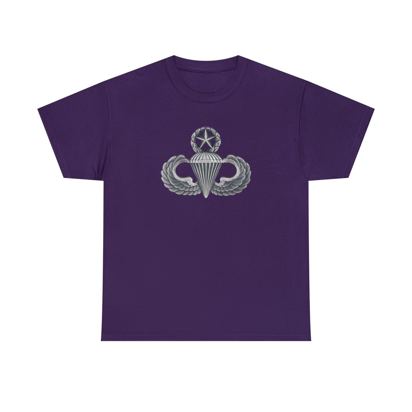 Master Parachutist Badge Unisex Heavy Cotton Tee