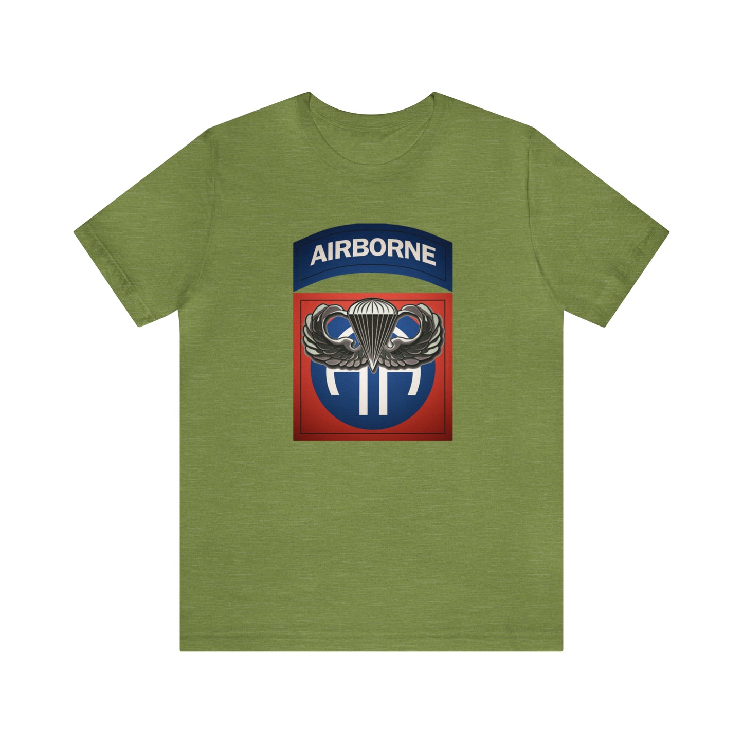 Basic Parachutist Wings and 82nd Patch Unisex Jersey Short Sleeve Tee