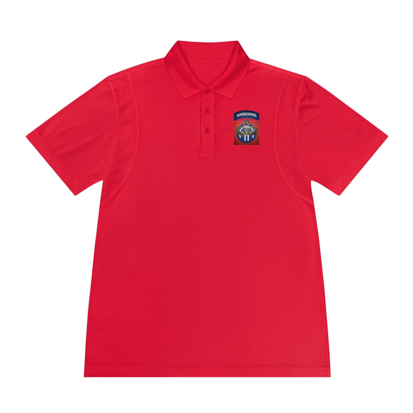 Master Wings and 82nd Patch Premium Men's Sport Polo Shirt