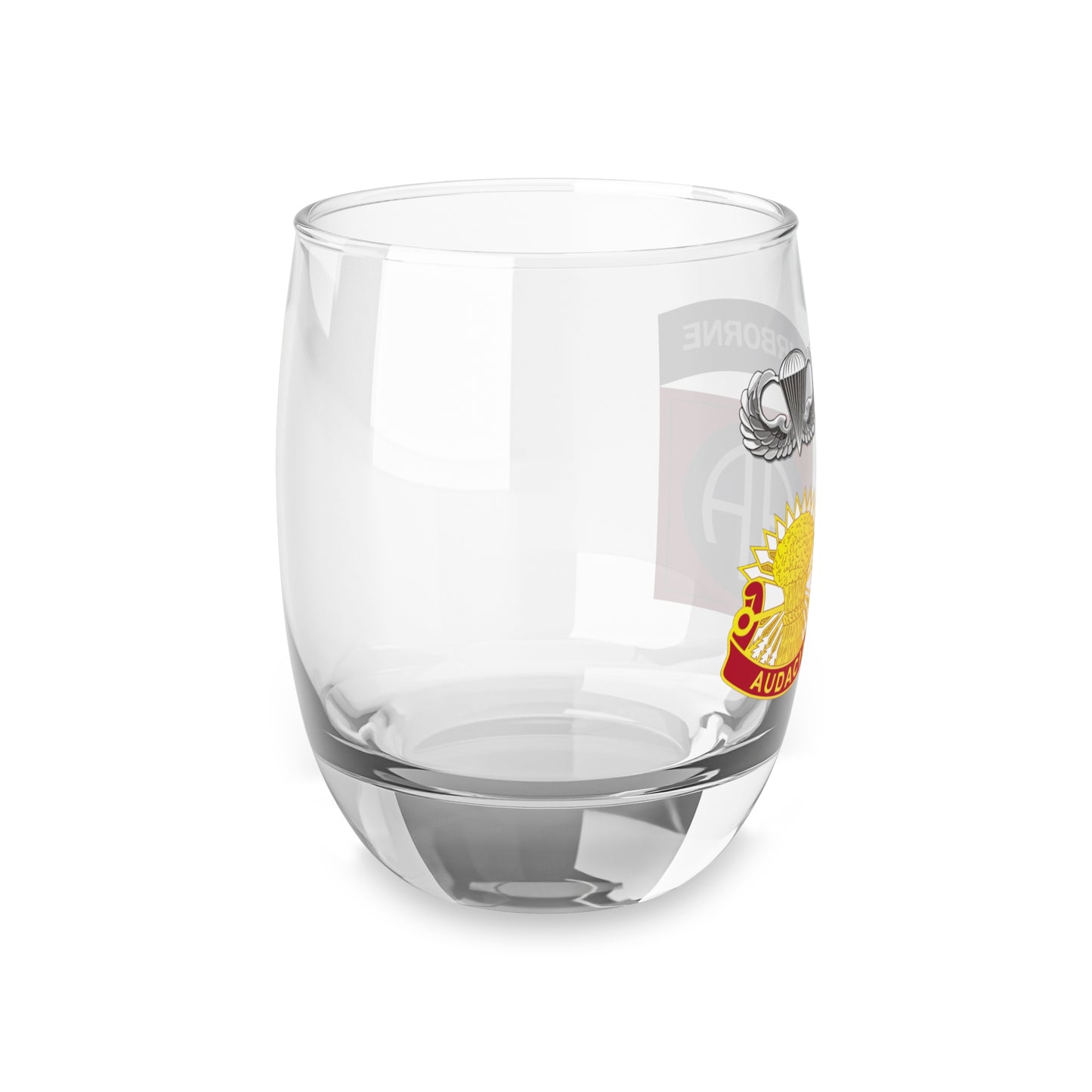 "Embrace Valor with Our Commemorative Whiskey Glass | 3-4 ADAR Tribute"